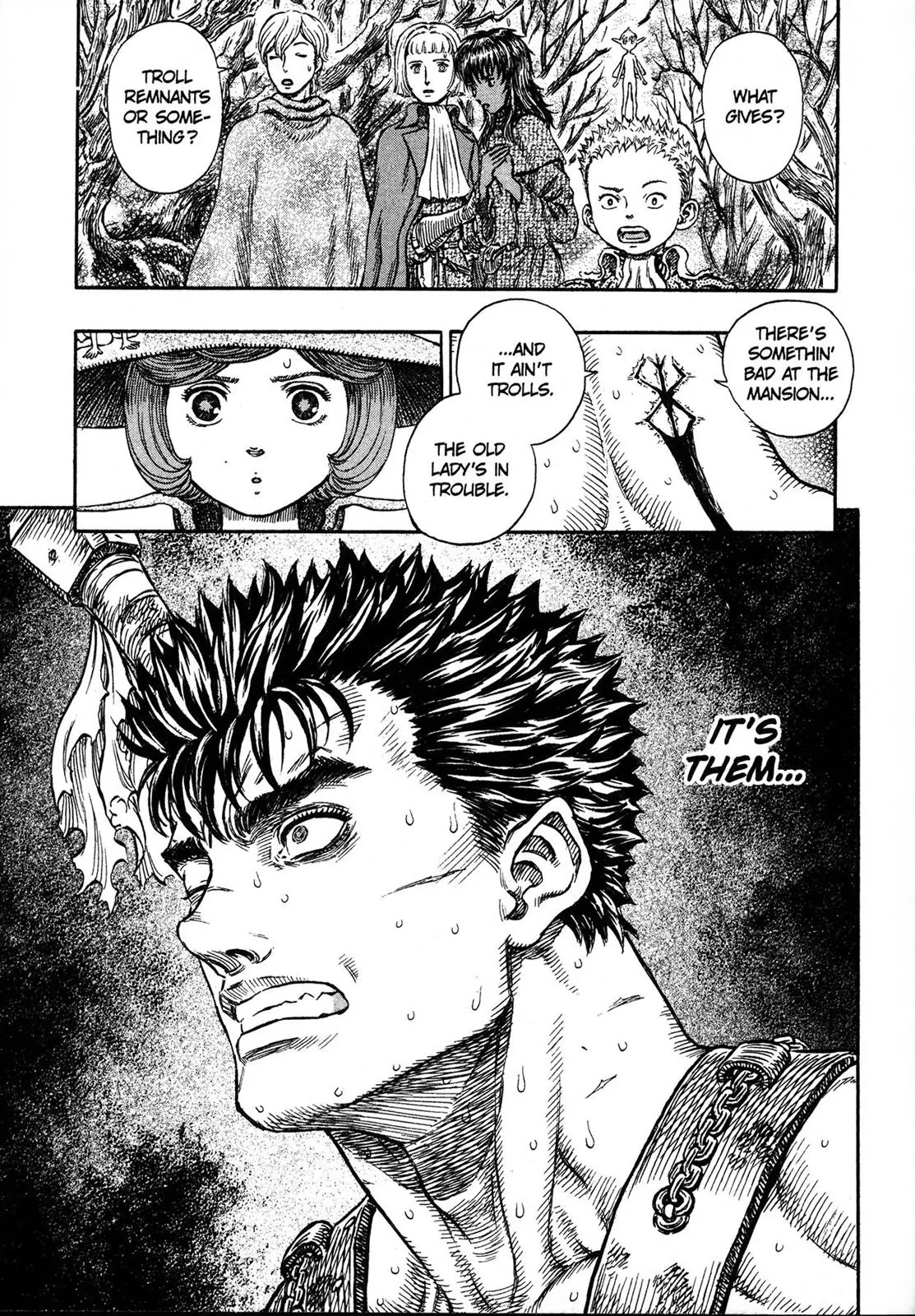 Berserk manga, chapter 222, page 18 of 19