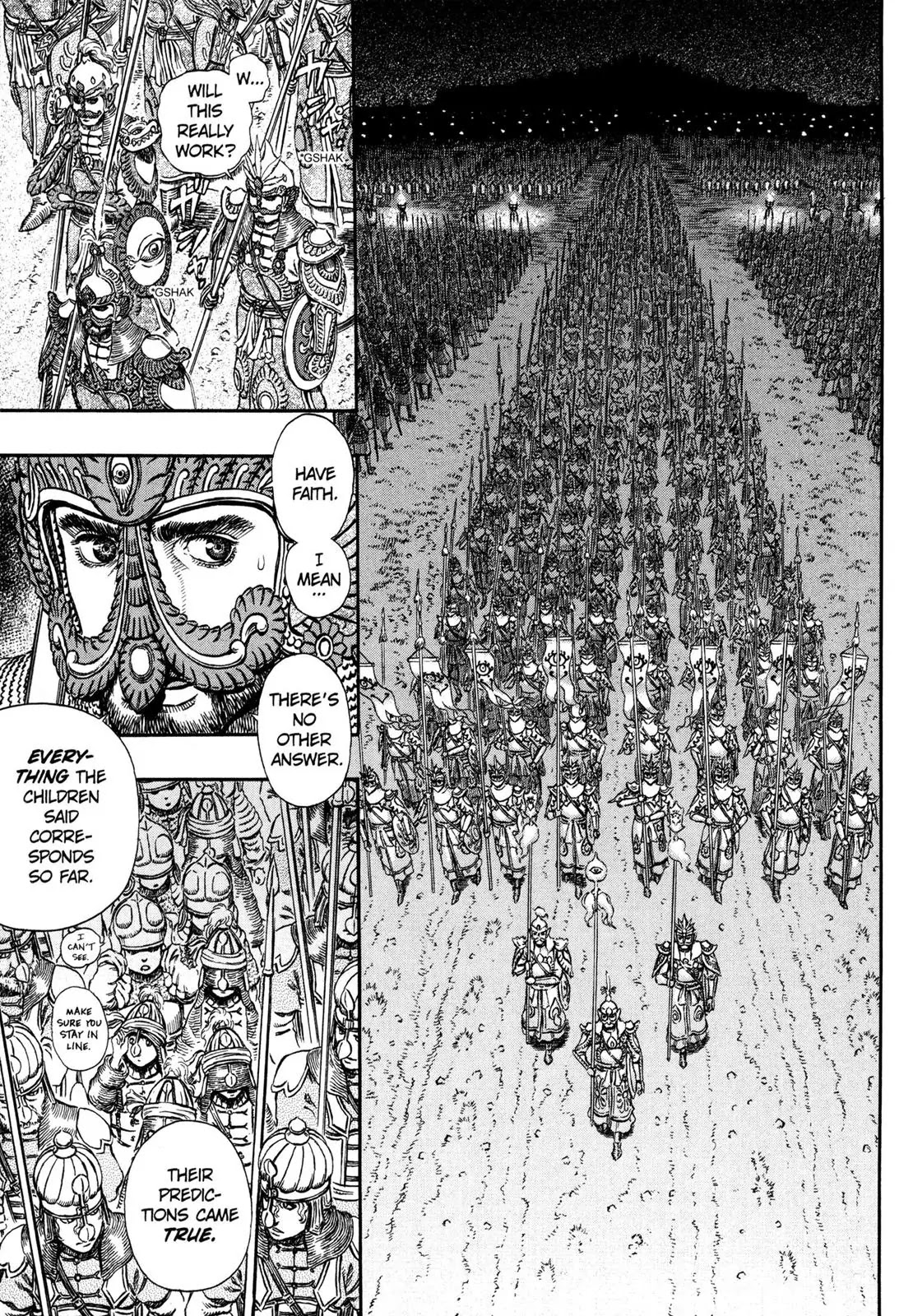 Berserk manga, chapter 294, page 2 of 21