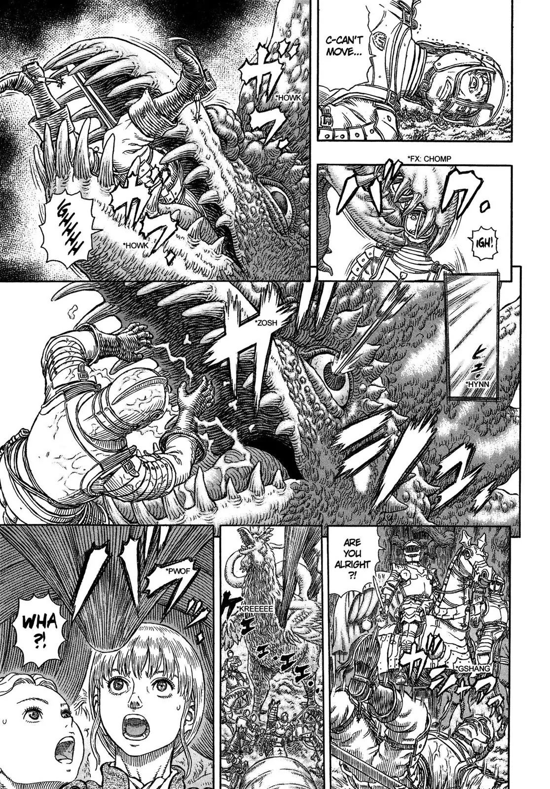 Berserk manga, chapter 332, page 15 of 22