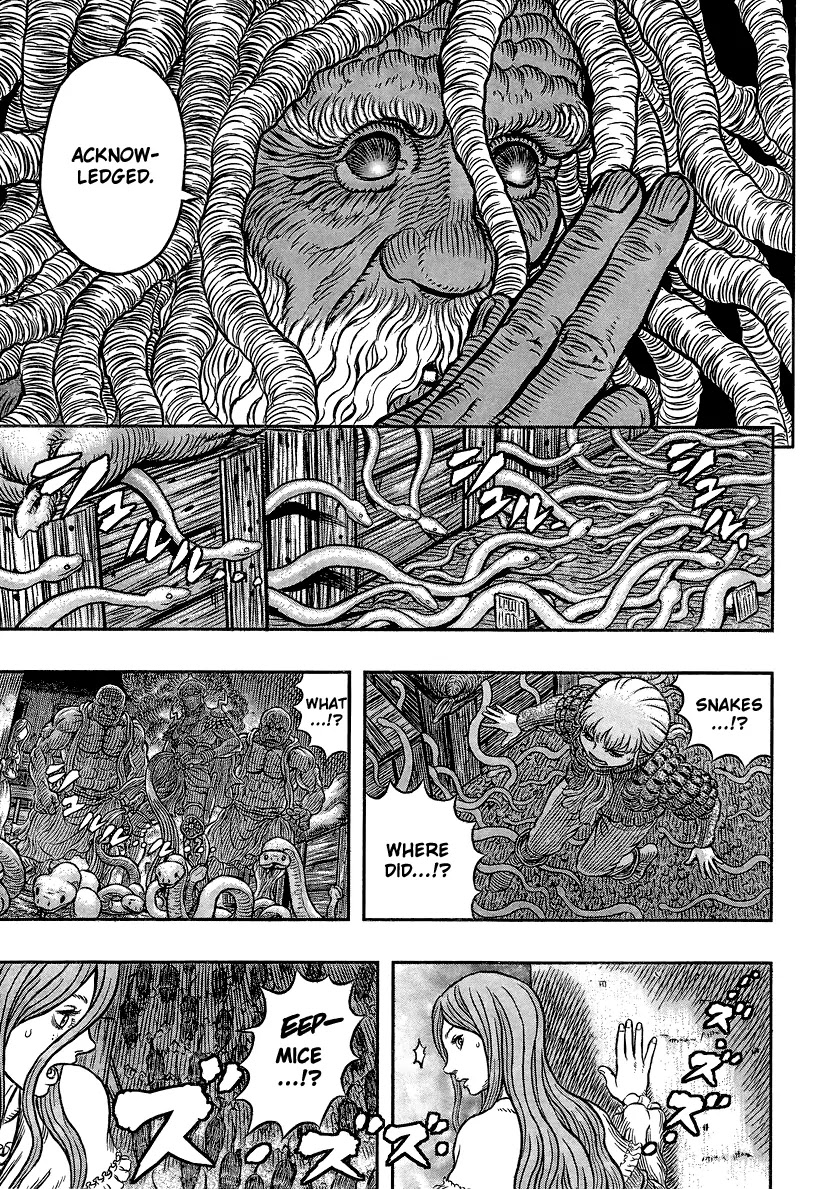 Berserk manga, chapter 341, page 9 of 22