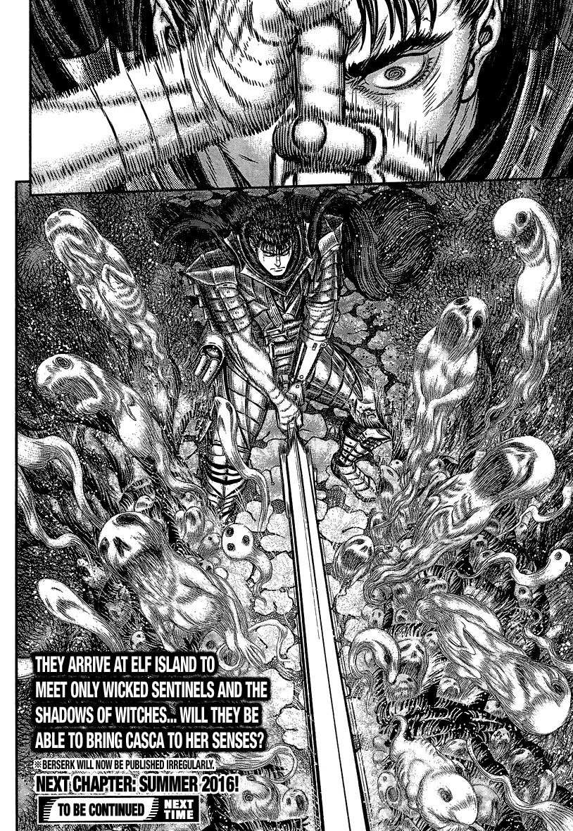 Berserk manga, chapter 343, page 20 of 20