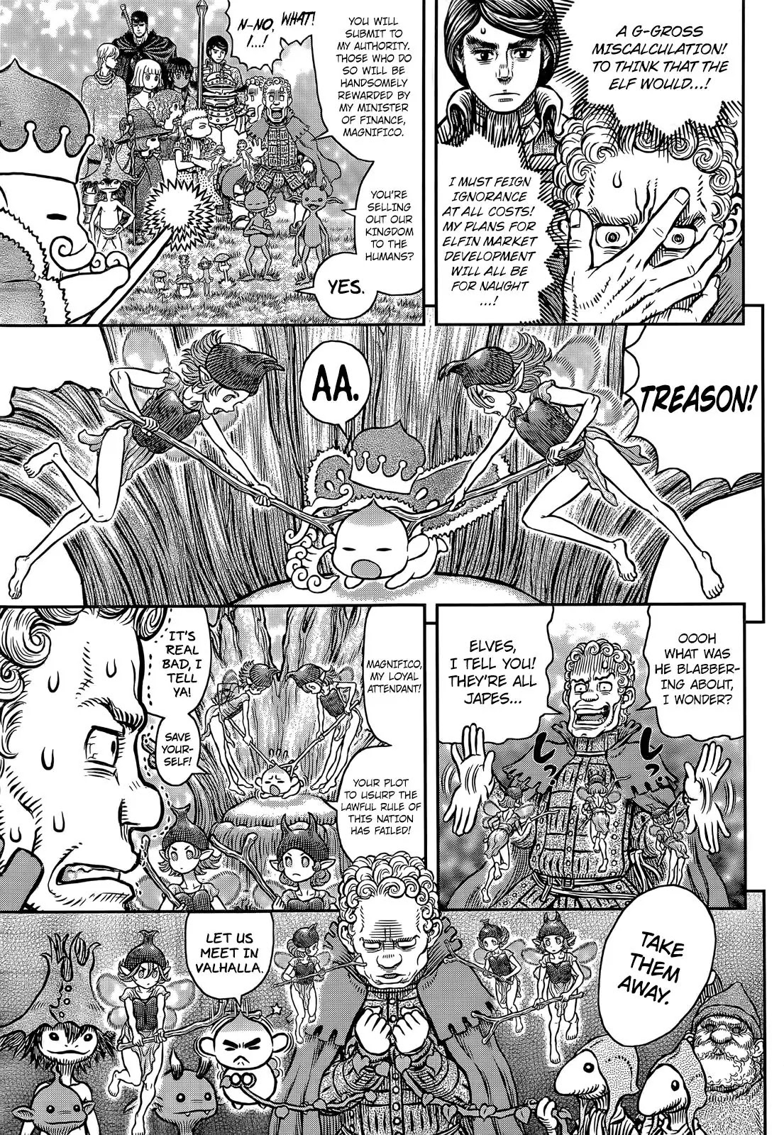 Berserk manga, chapter 346, page 16 of 18