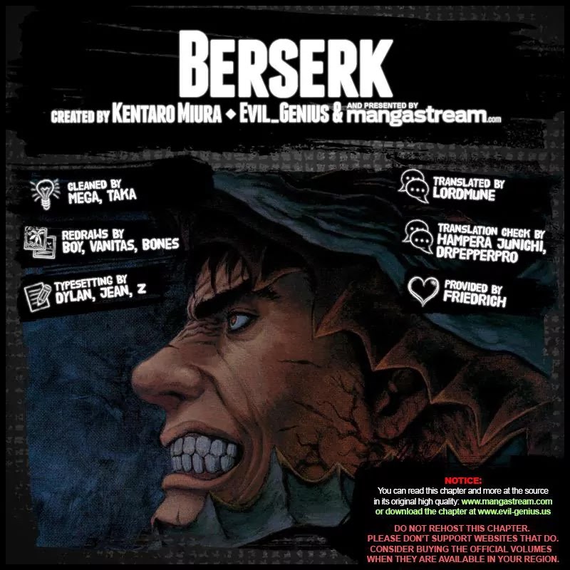 Berserk manga, chapter 346, page 2 of 18