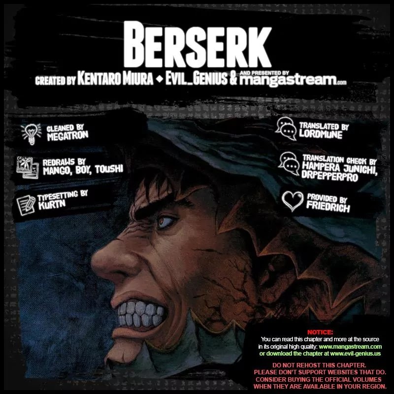 Berserk manga, chapter 349, page 2 of 17