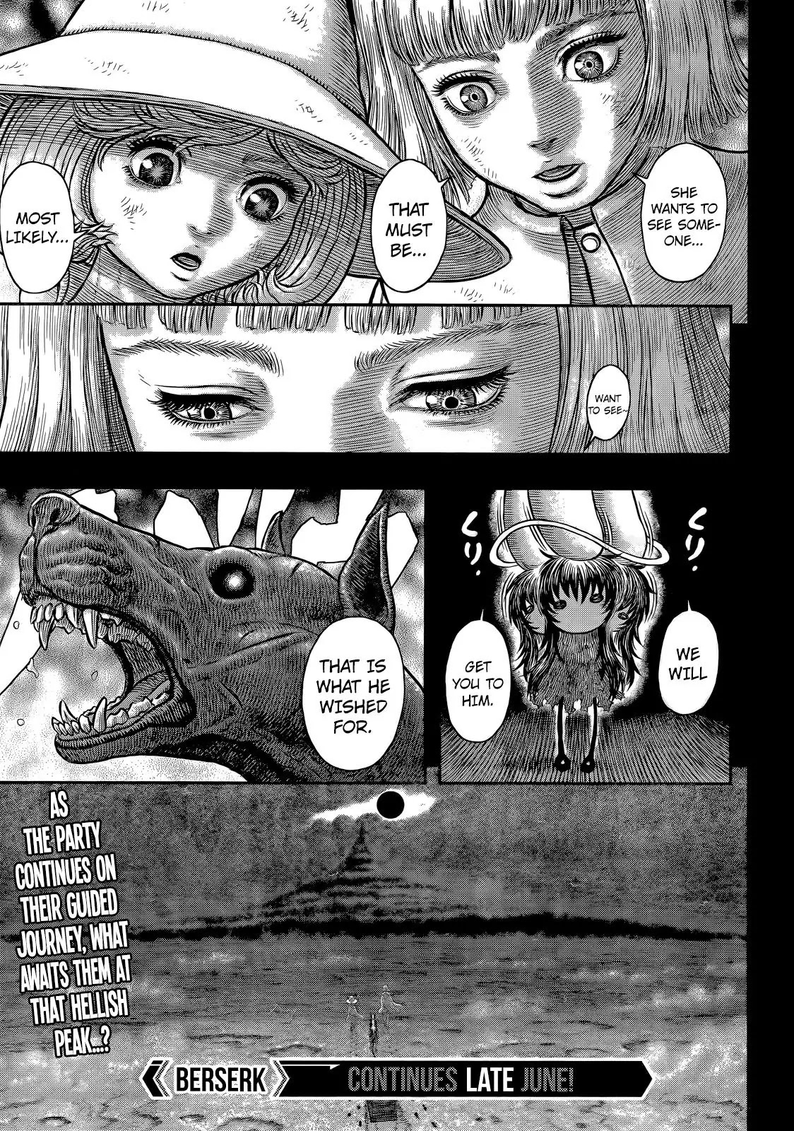 Berserk manga, chapter 350, page 18 of 18