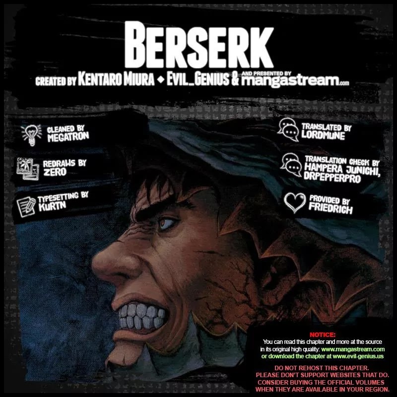 Berserk manga, chapter 350, page 2 of 18