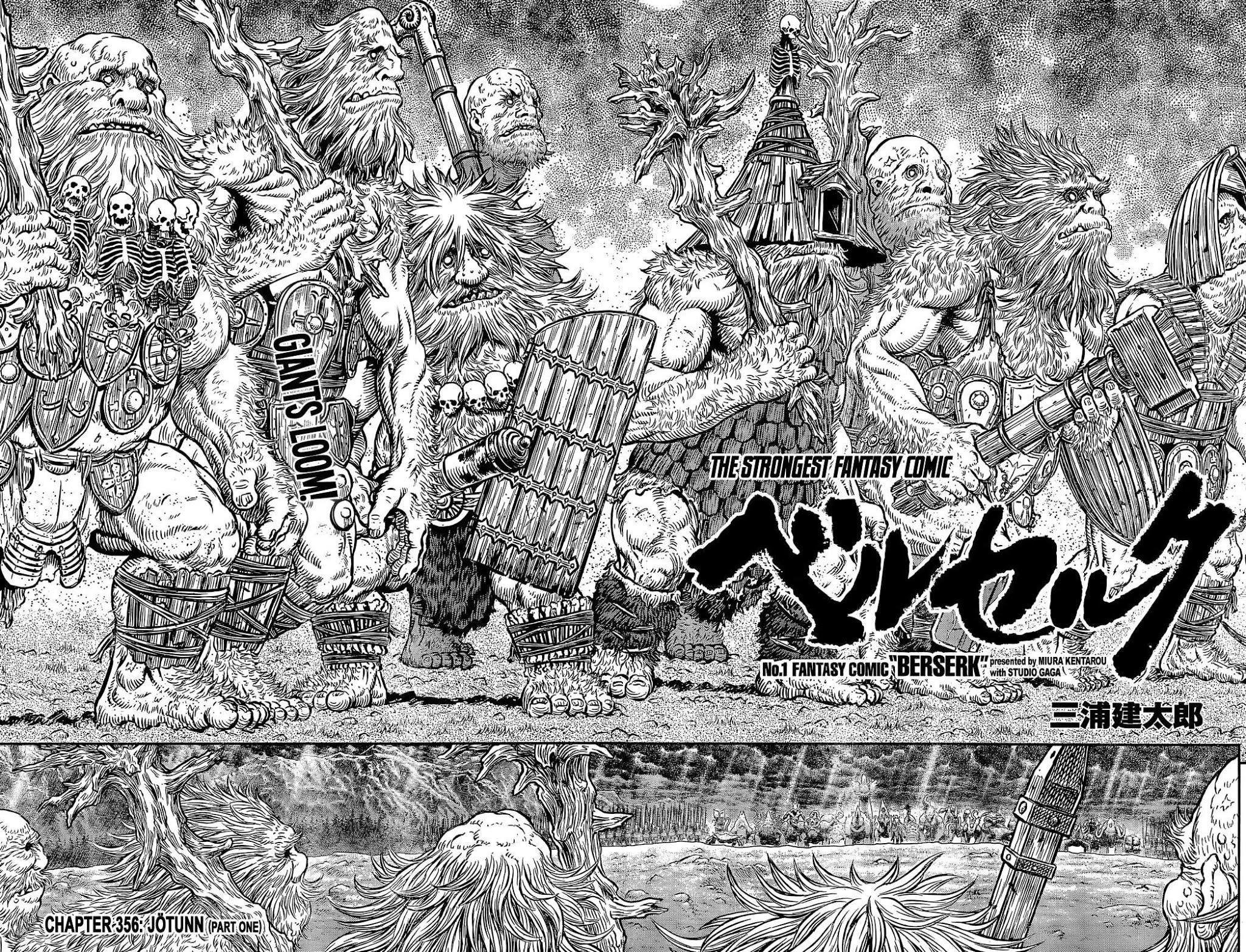 Berserk Chapter 356.1 page 2 - Chapter 356.1: Jötunn (Part One)