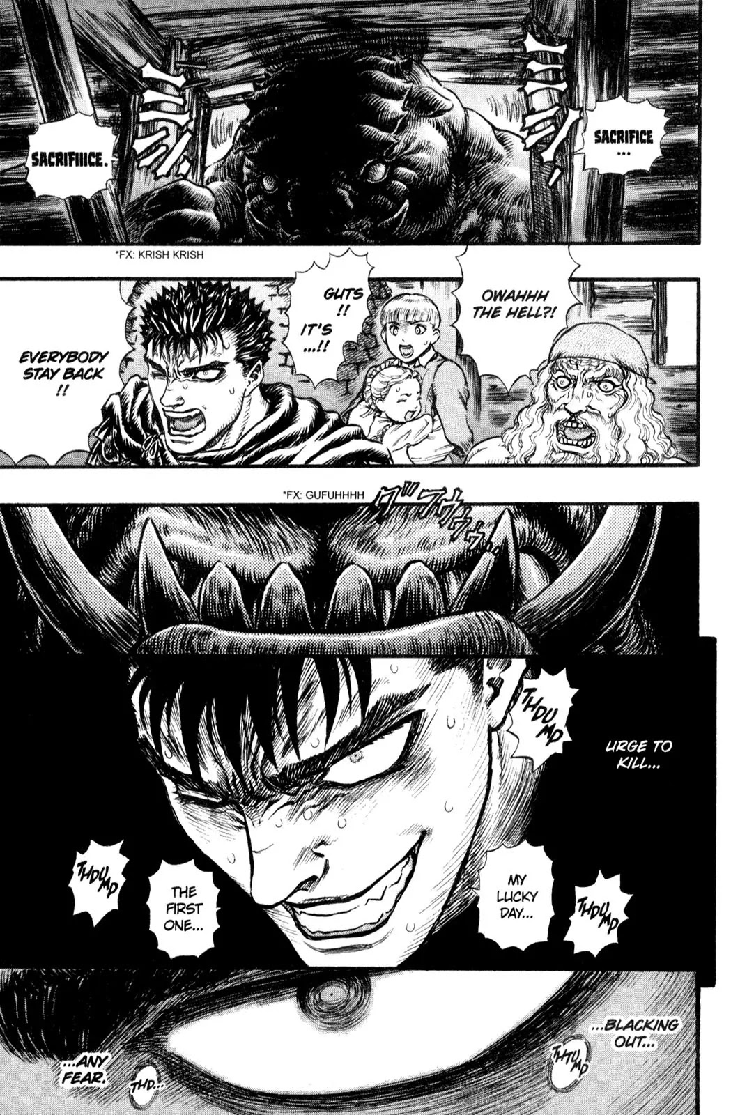 Berserk manga, chapter 94, page 3 of 24