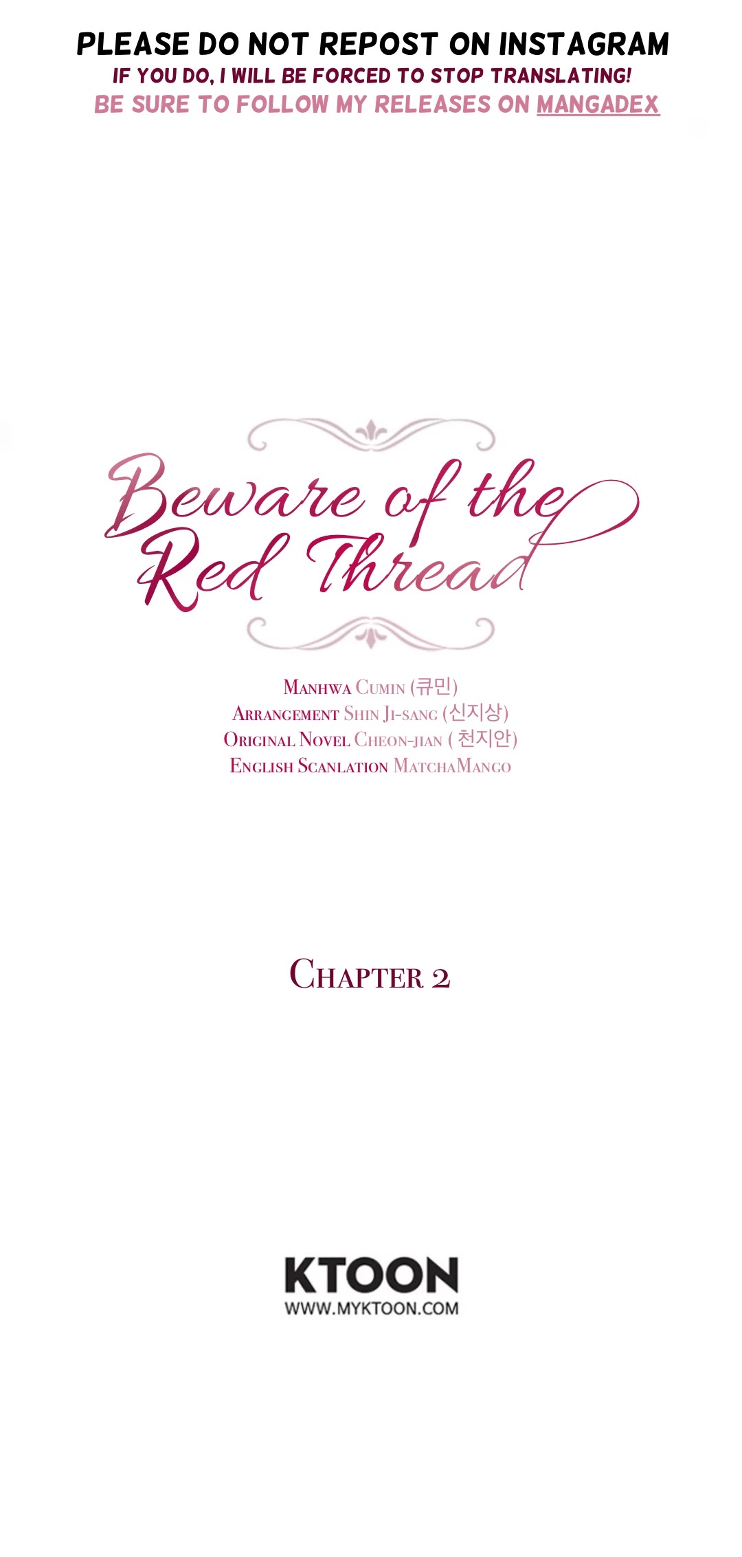 Beware of the Red Thread Chapter 2 page 1 - Chapter 2