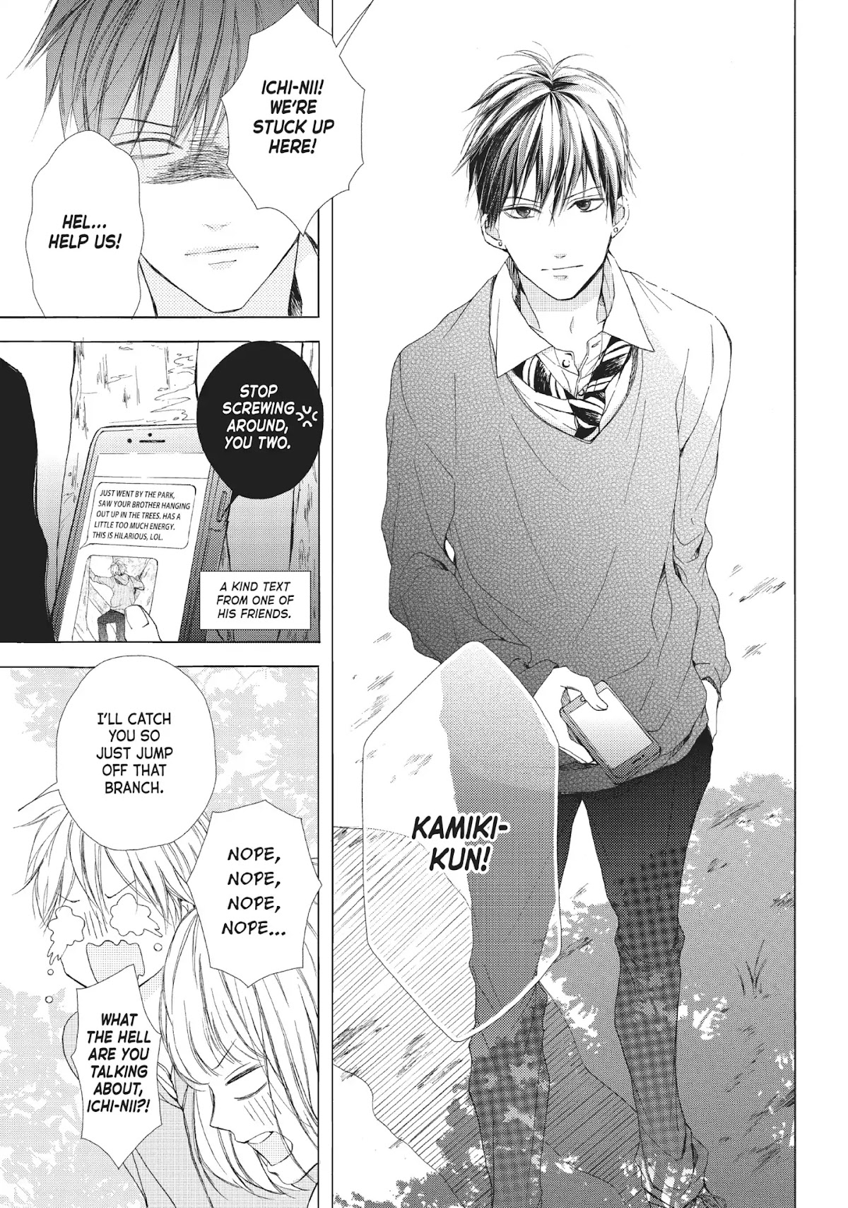 Beware the Kamiki Brothers! Chapter 9 page 34 - Chapter 9: Vol.3 #9: Even Little Brothers Fall From Trees