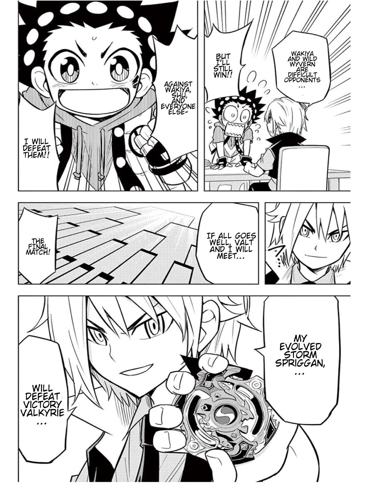 Beyblade Burst Chapter 12 page 11 - Chapter 12: Twin-Winged wall, Flying Dragon Wyvern!!