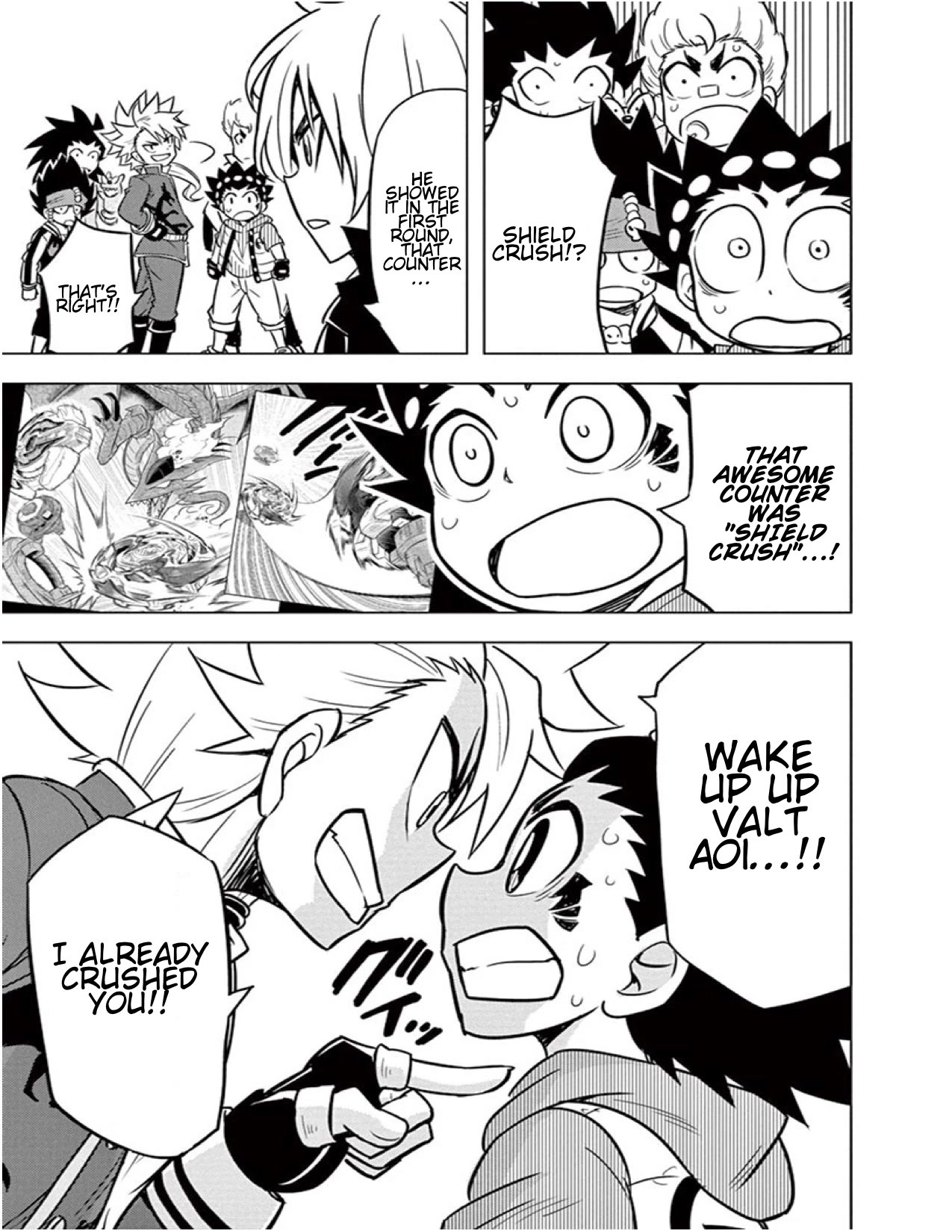 Beyblade Burst Chapter 12 page 20 - Chapter 12: Twin-Winged wall, Flying Dragon Wyvern!!