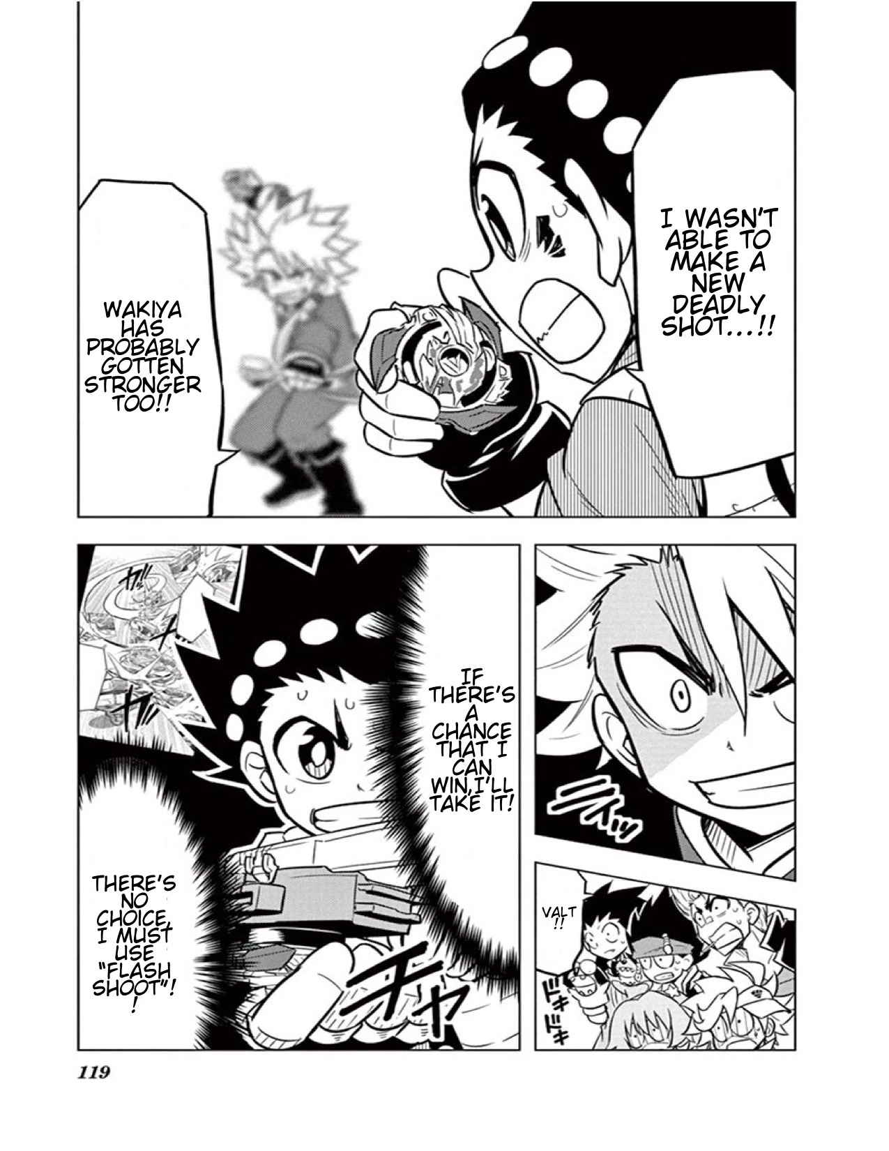 Beyblade Burst Chapter 12 page 28 - Chapter 12: Twin-Winged wall, Flying Dragon Wyvern!!