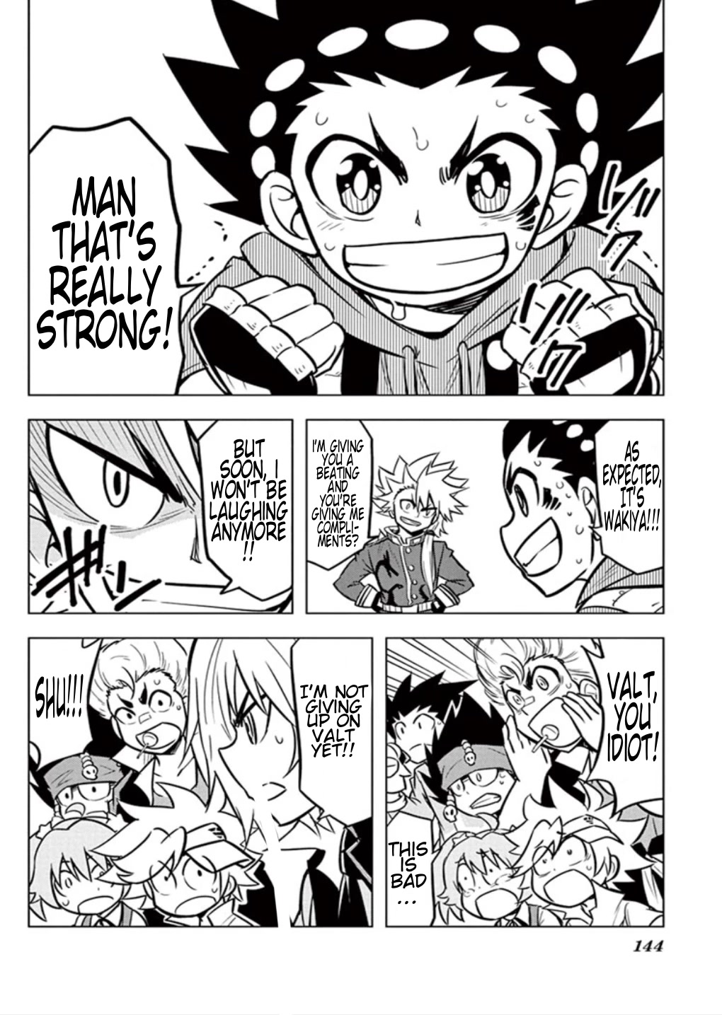 Beyblade Burst Chapter 13 page 14 - Chapter 13: Valkyrie's Explosive New Shot!