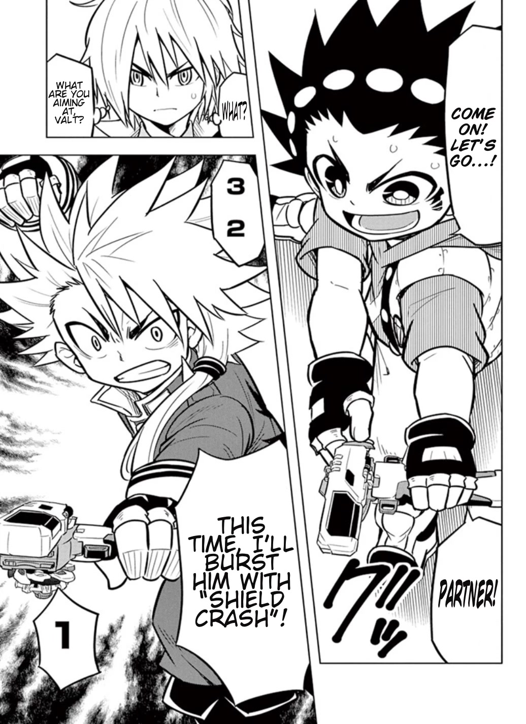 Beyblade Burst Chapter 13 page 23 - Chapter 13: Valkyrie's Explosive New Shot!