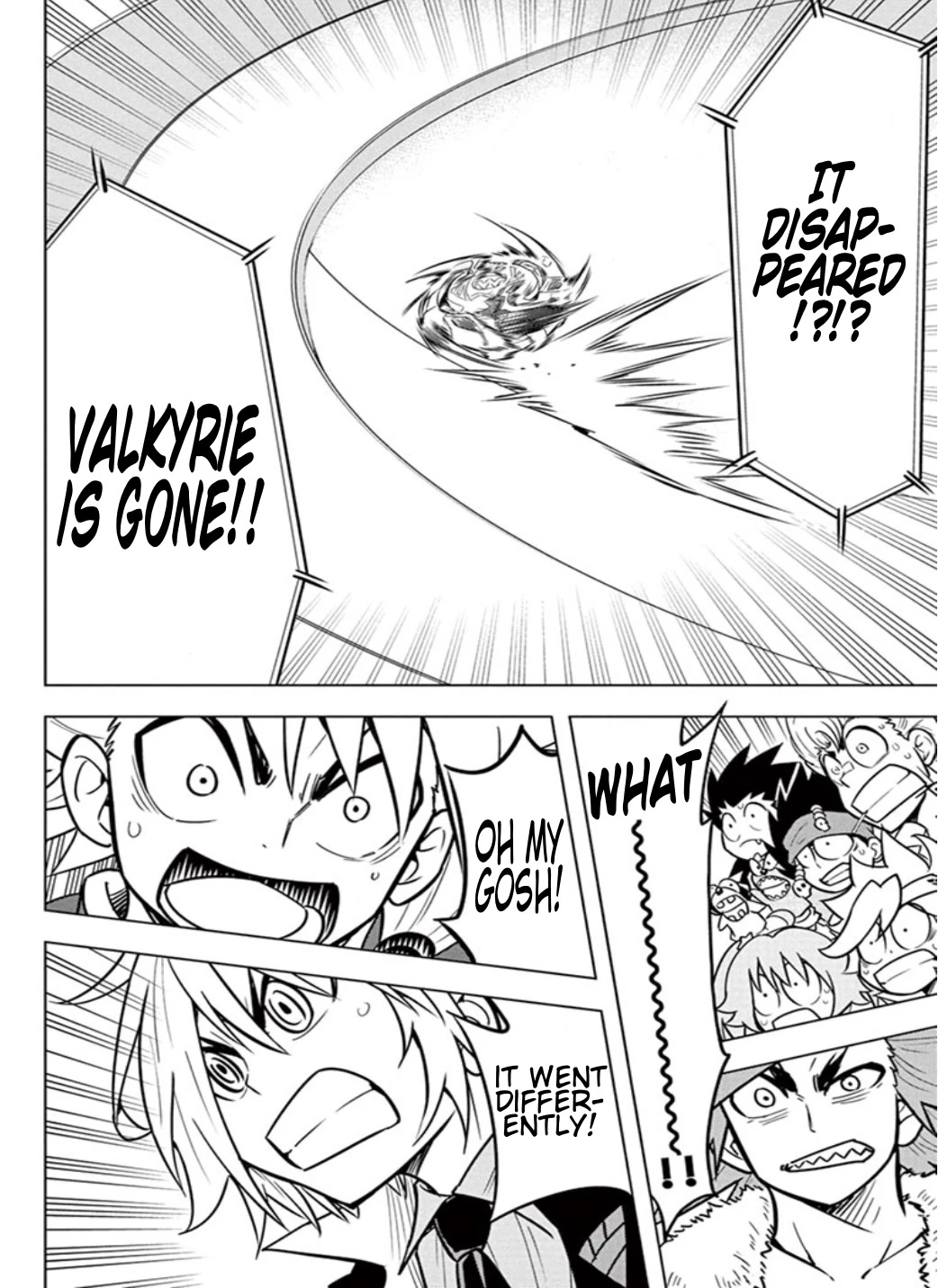Beyblade Burst Chapter 13 page 27 - Chapter 13: Valkyrie's Explosive New Shot!