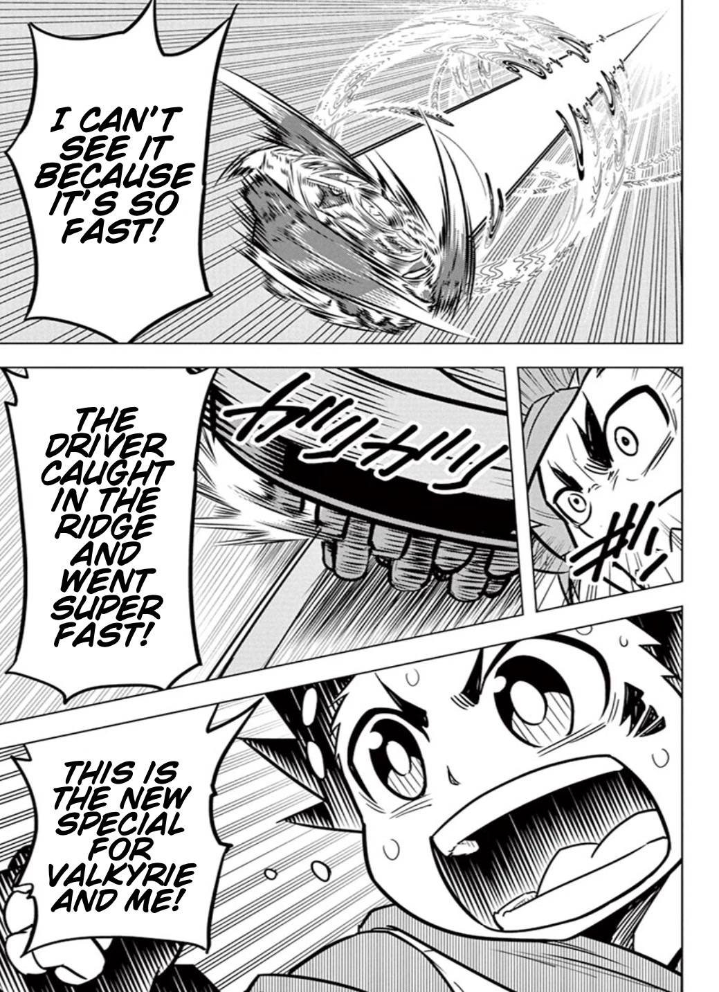 Beyblade Burst Chapter 13 page 28 - Chapter 13: Valkyrie's Explosive New Shot!