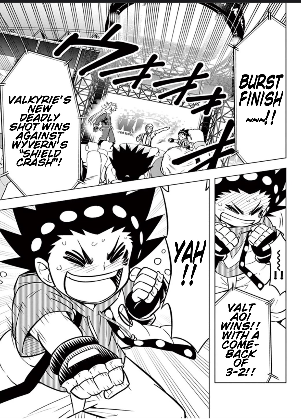 Beyblade Burst Chapter 13 page 32 - Chapter 13: Valkyrie's Explosive New Shot!