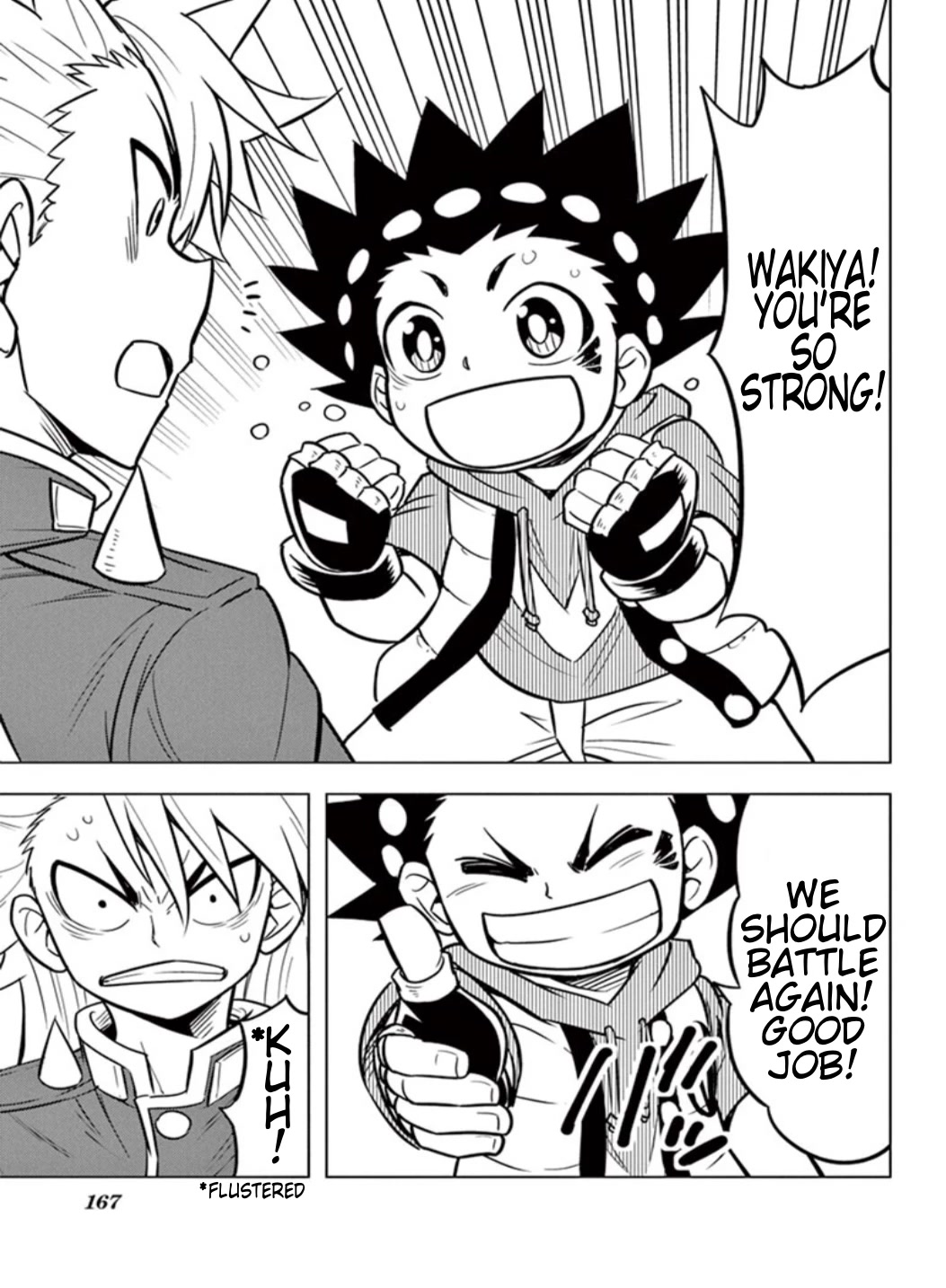 Beyblade Burst Chapter 13 page 34 - Chapter 13: Valkyrie's Explosive New Shot!