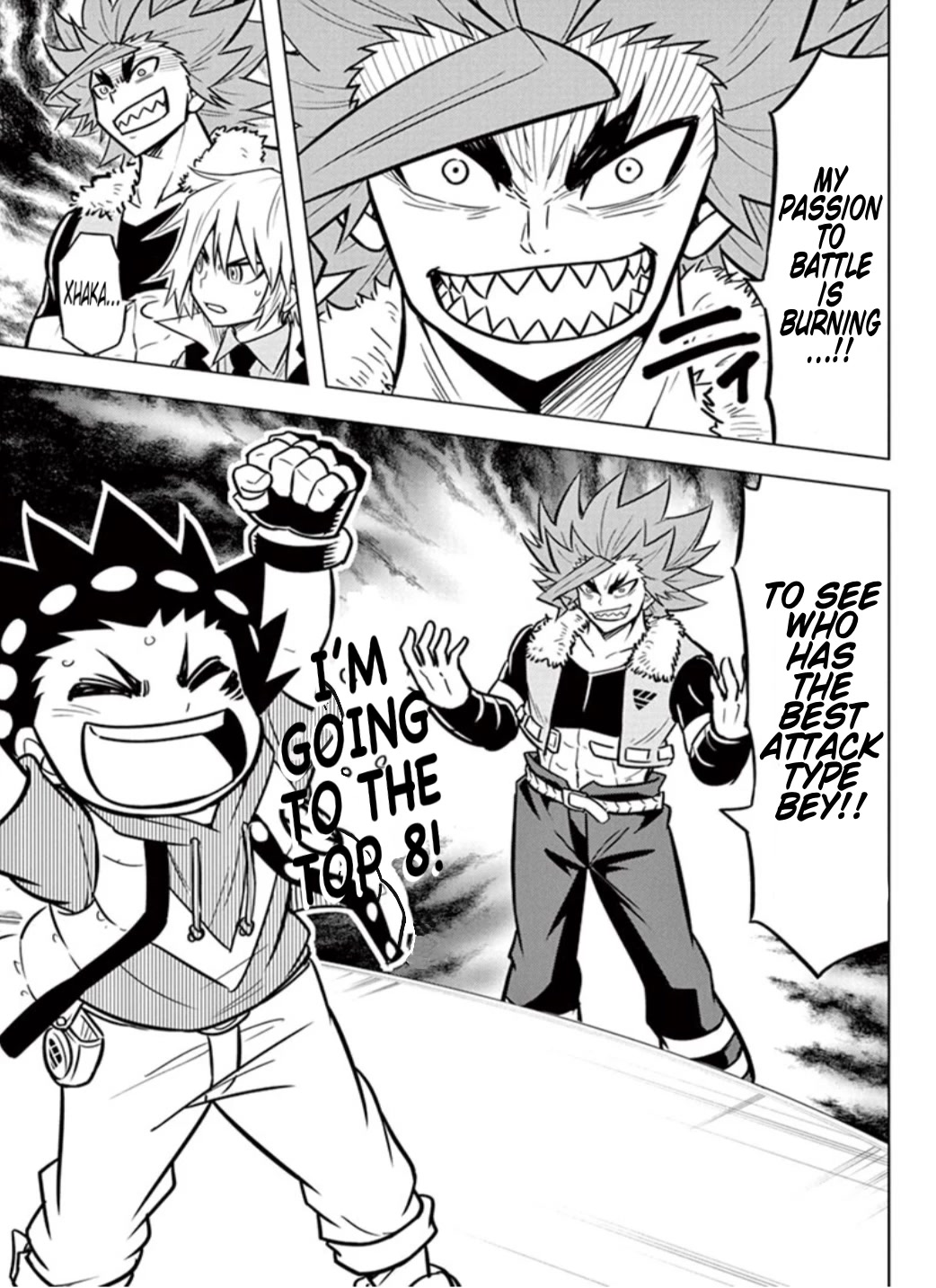 Beyblade Burst Chapter 13 page 36 - Chapter 13: Valkyrie's Explosive New Shot!