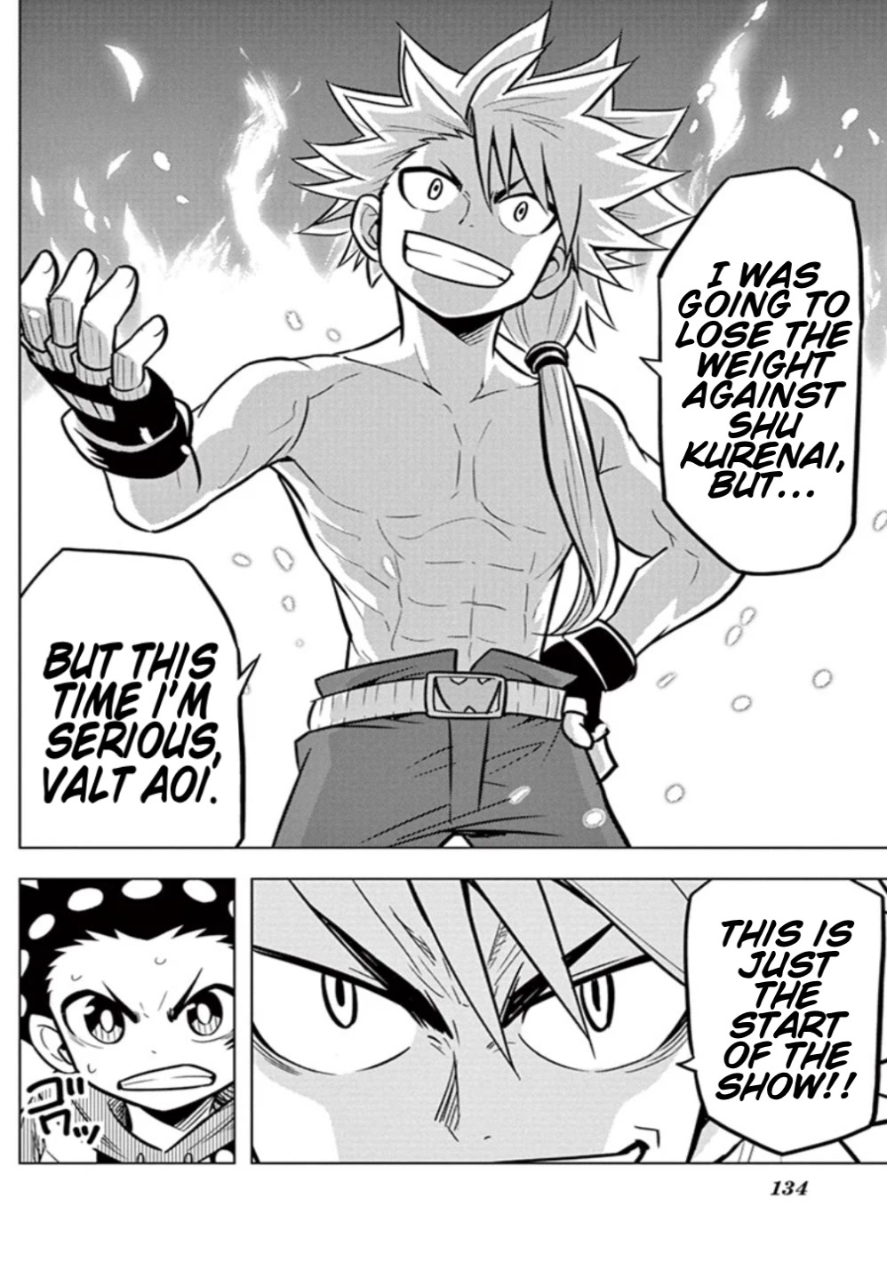 Beyblade Burst Chapter 13 page 4 - Chapter 13: Valkyrie's Explosive New Shot!