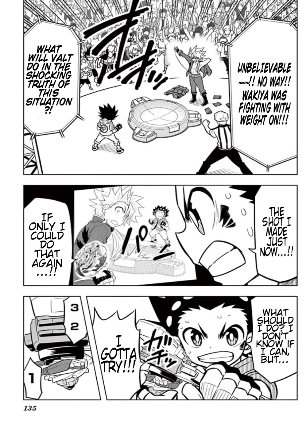 Beyblade Burst Chapter 13 page 5 - Chapter 13: Valkyrie's Explosive New Shot!