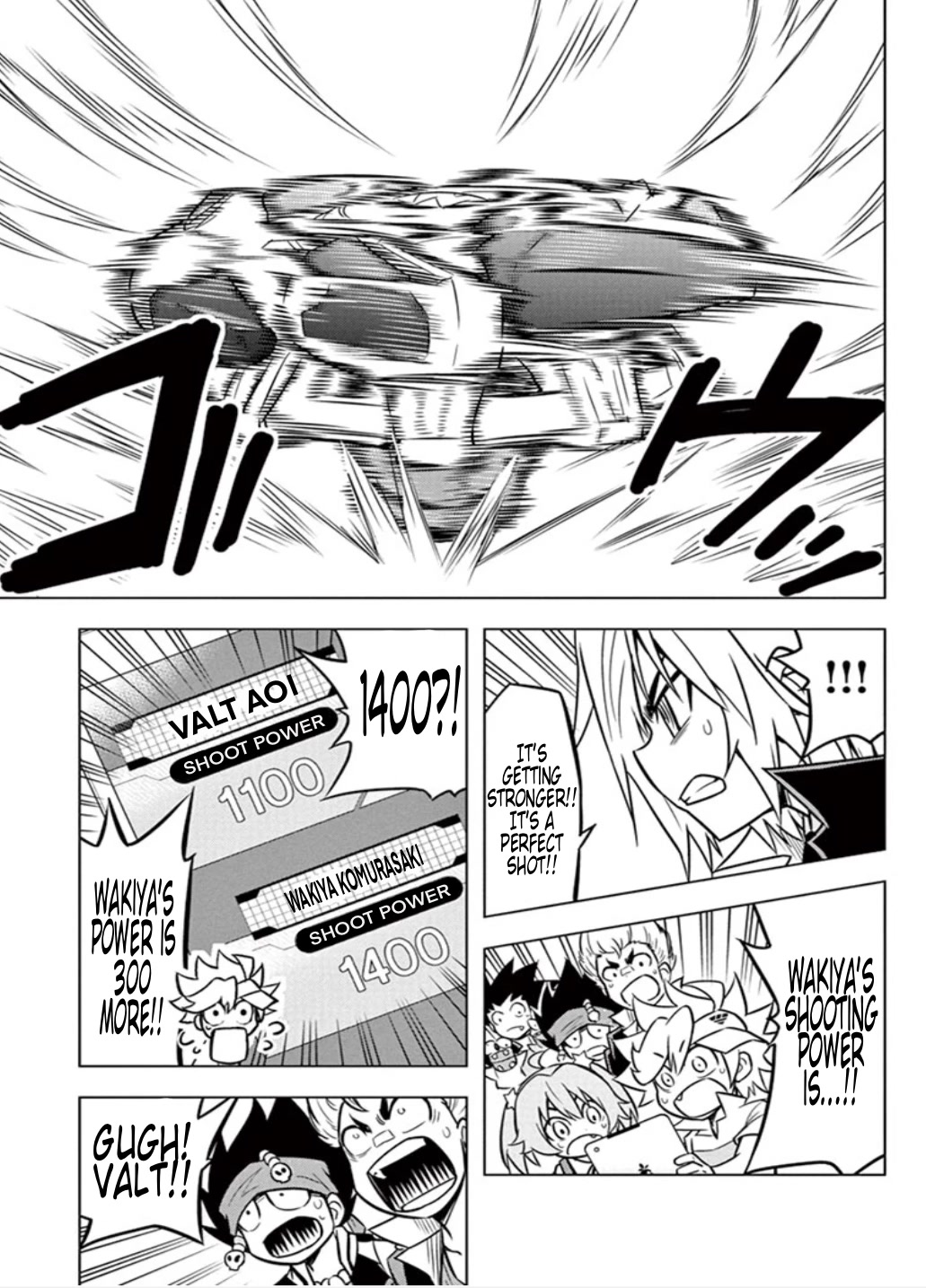 Beyblade Burst Chapter 13 page 7 - Chapter 13: Valkyrie's Explosive New Shot!