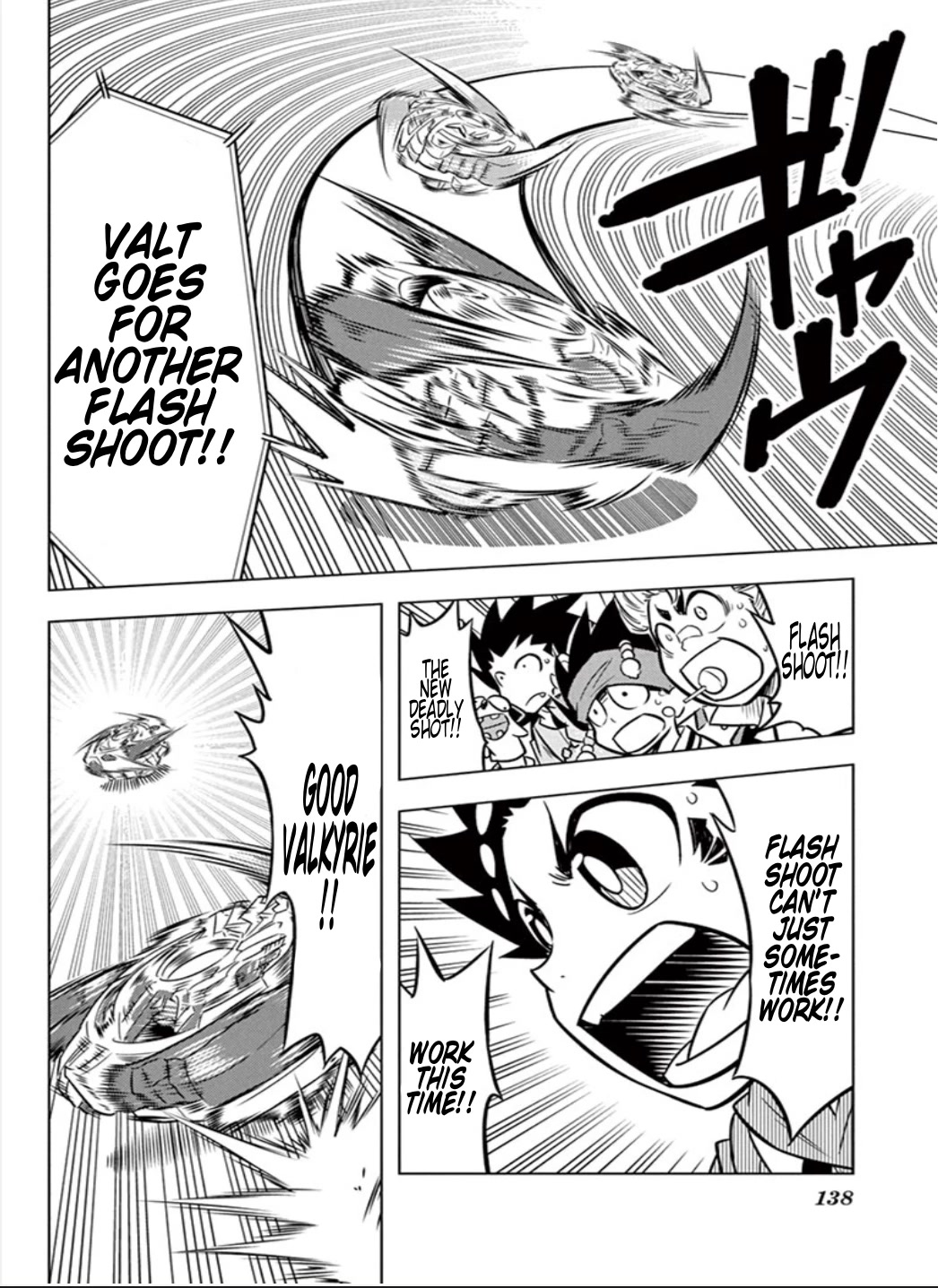Beyblade Burst Chapter 13 page 8 - Chapter 13: Valkyrie's Explosive New Shot!
