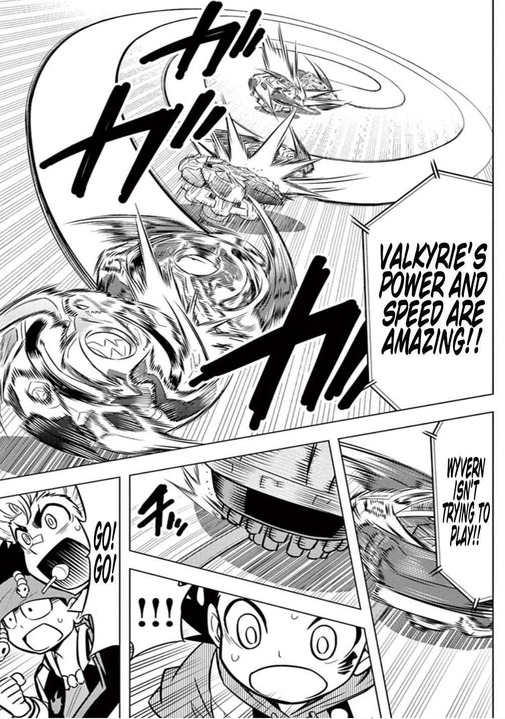 Beyblade Burst Chapter 13 page 9 - Chapter 13: Valkyrie's Explosive New Shot!
