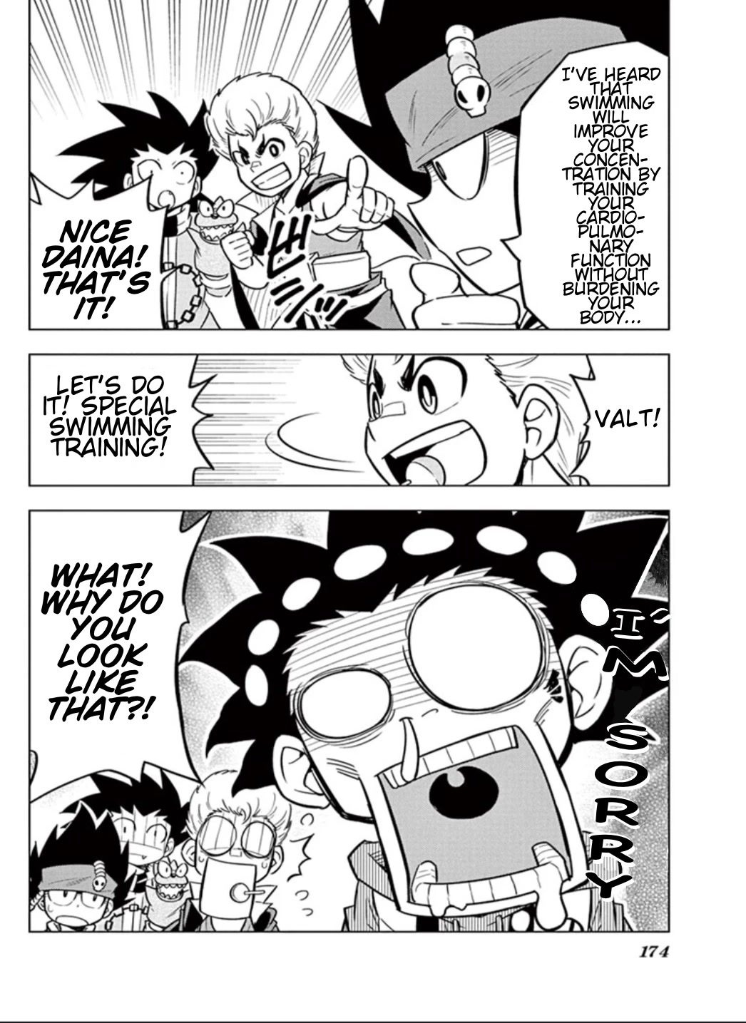 Beyblade Burst Chapter 14 page 4 - Chapter 14: The Bey Club Goes Swimming!