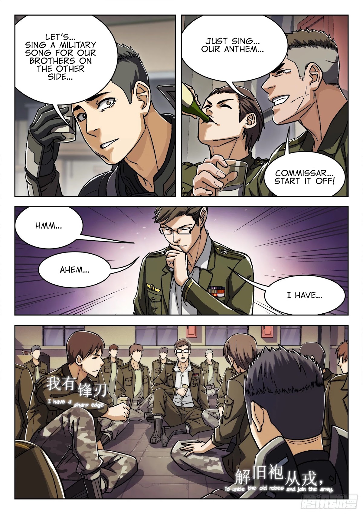 Beyond the Sky Chapter 23 page 19 - Chapter 23: Singing Military Songs