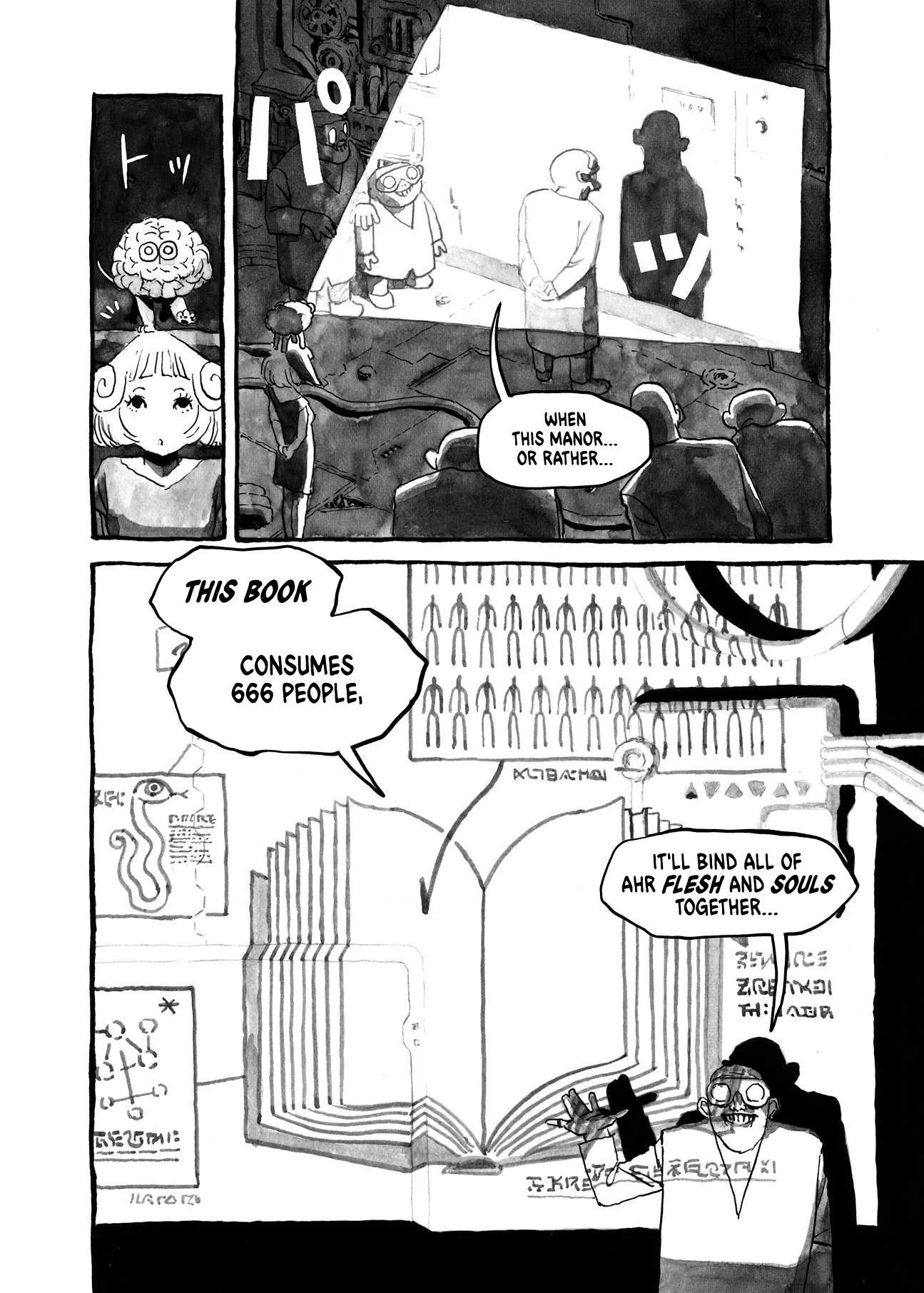 BIBLIOMANIA Chapter 6 page 19 - Chapter 6: The Tombstone of Room 268 and the Researcher of Room 255