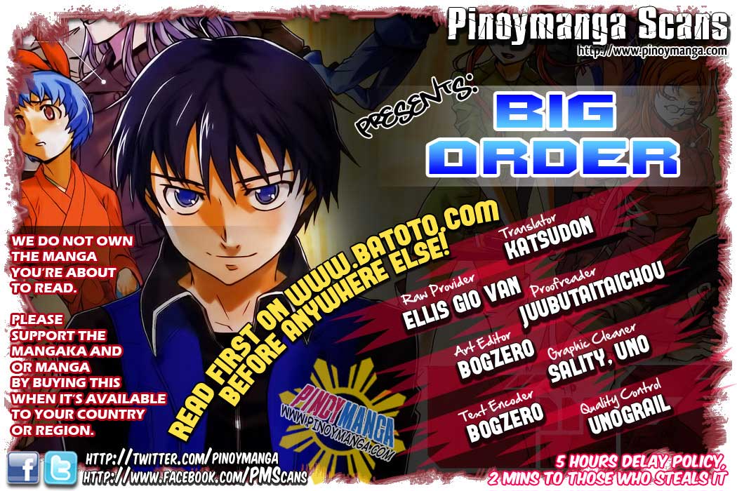 Big Order Chapter 5 page 1 - Chapter 5: Subject 5 - Drama at the Outpost