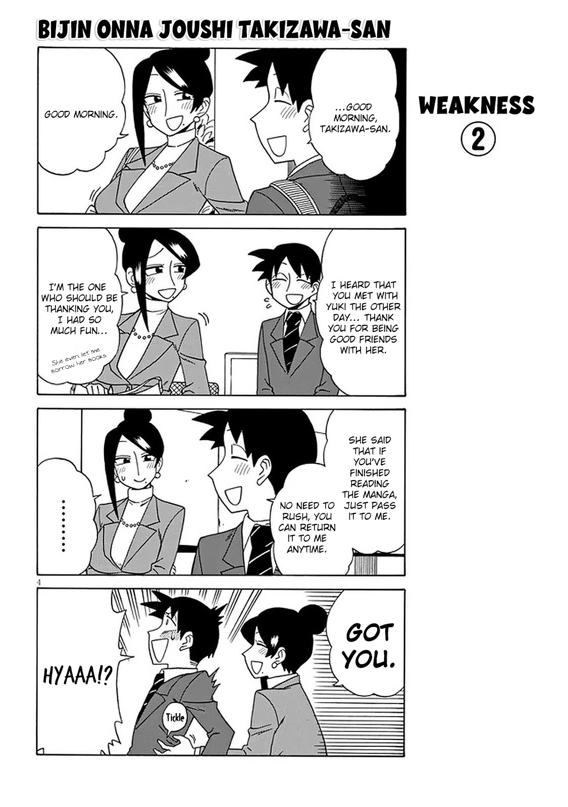 Bijin Onna Joushi Takizawa-san Chapter 103 page 4 - Chapter 103