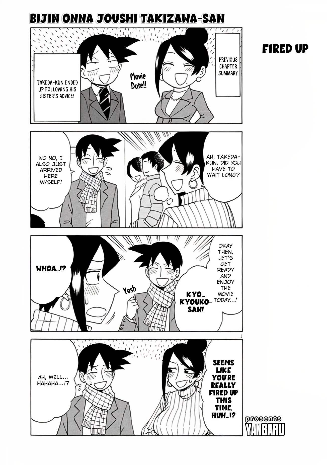 Bijin Onna Joushi Takizawa-san Chapter 109 page 1 - Chapter 109