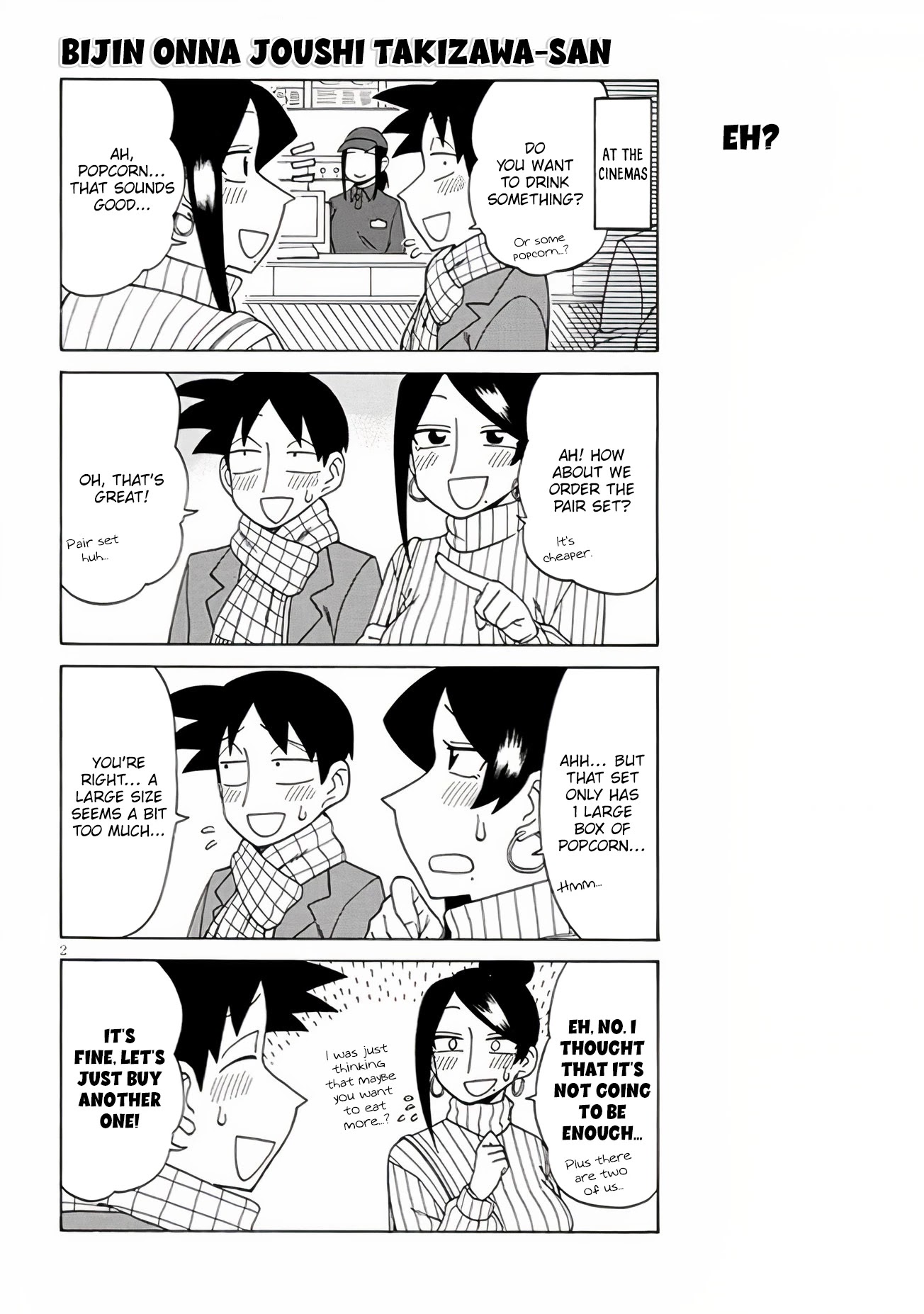 Bijin Onna Joushi Takizawa-san Chapter 109 page 2 - Chapter 109