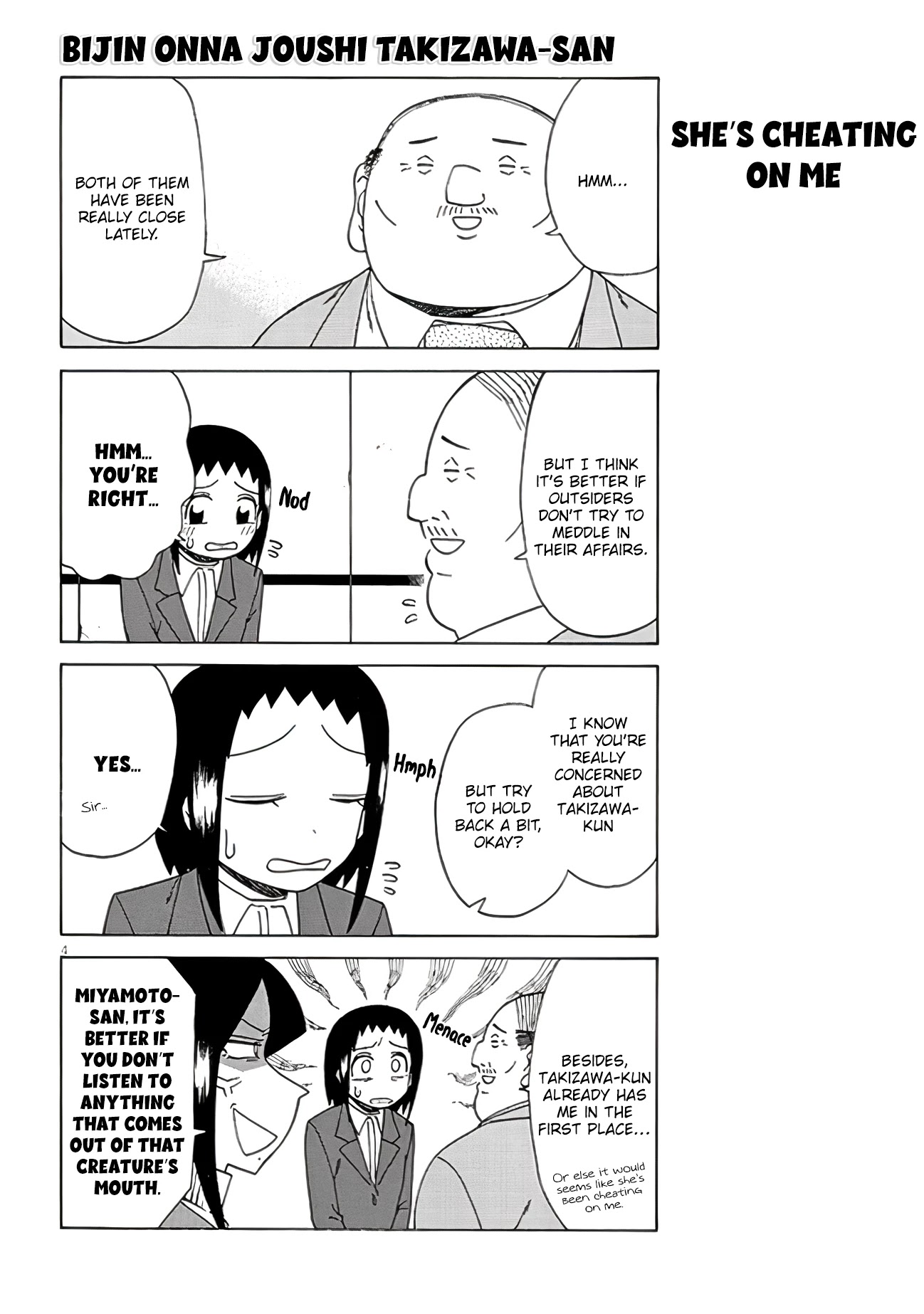 Bijin Onna Joushi Takizawa-san Chapter 111 page 4 - Chapter 111