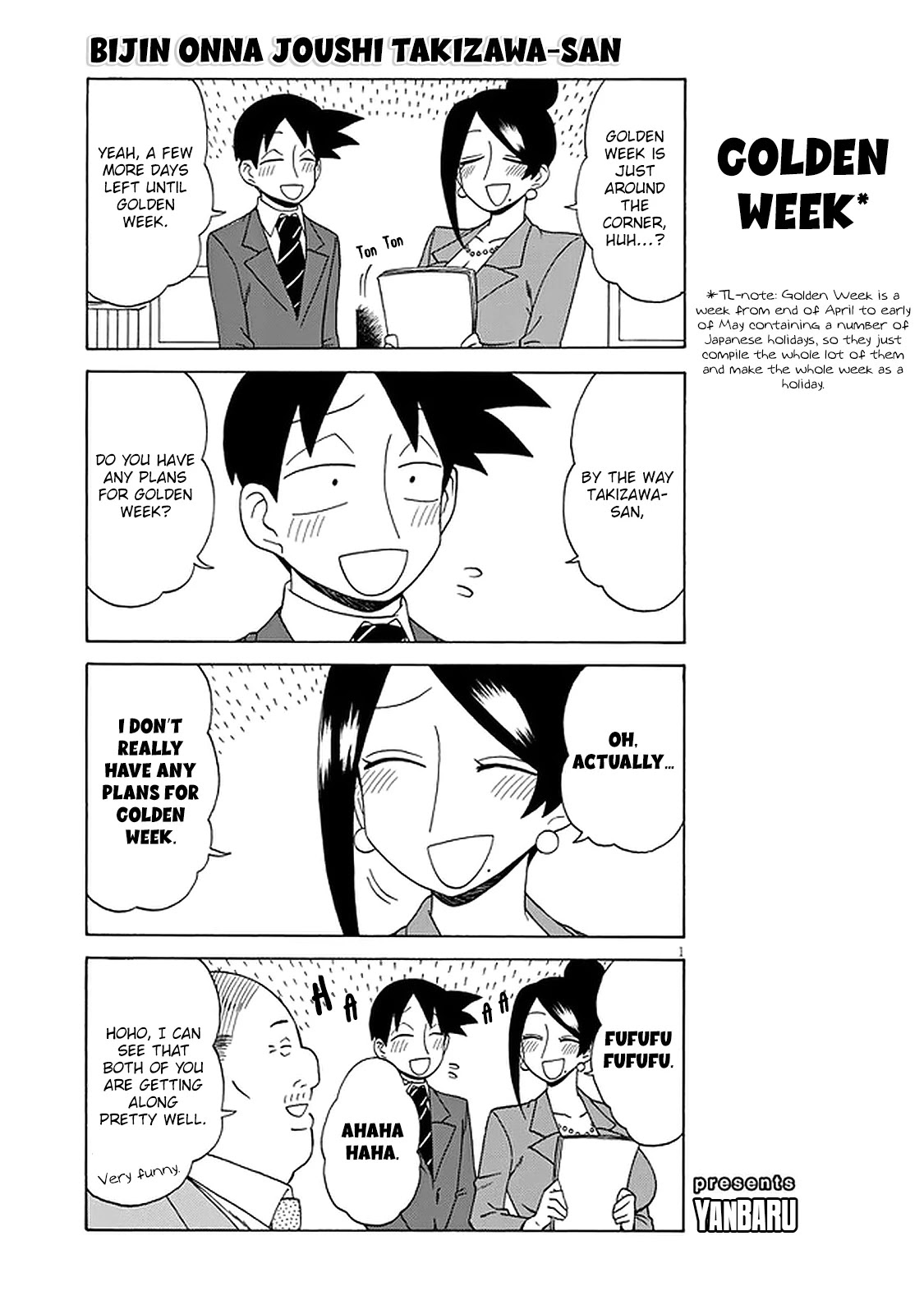 Bijin Onna Joushi Takizawa-san Chapter 115 page 1 - Chapter 115
