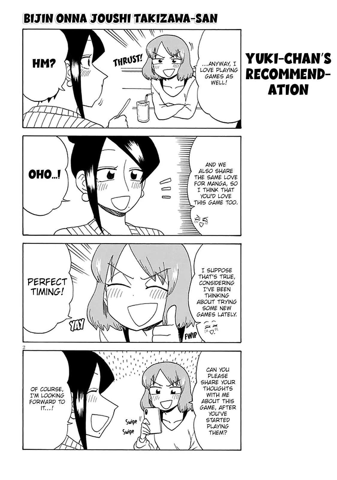 Bijin Onna Joushi Takizawa-san Chapter 117 page 2 - Chapter 117