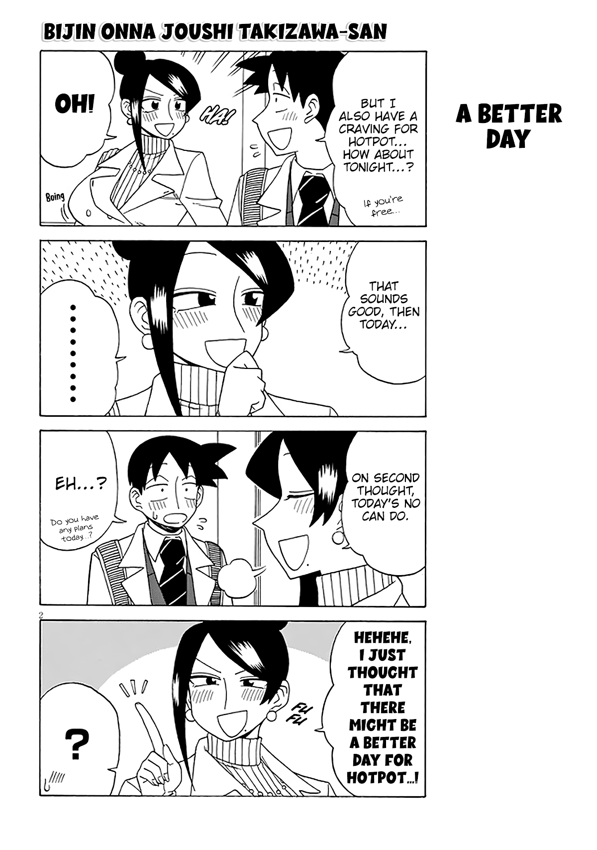 Bijin Onna Joushi Takizawa-san Chapter 128 page 2 - Chapter 128