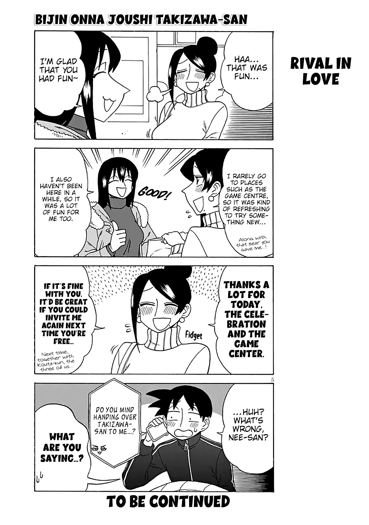 Bijin Onna Joushi Takizawa-san Chapter 133 page 5 - Chapter 133