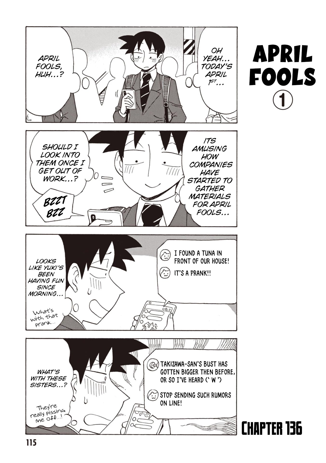 Bijin Onna Joushi Takizawa-san Chapter 136 page 1 - Chapter 136