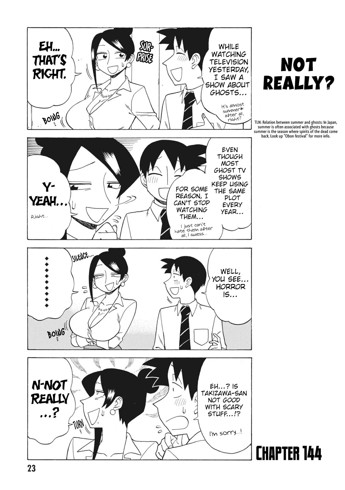 Bijin Onna Joushi Takizawa-san Chapter 144 page 1 - Chapter 144