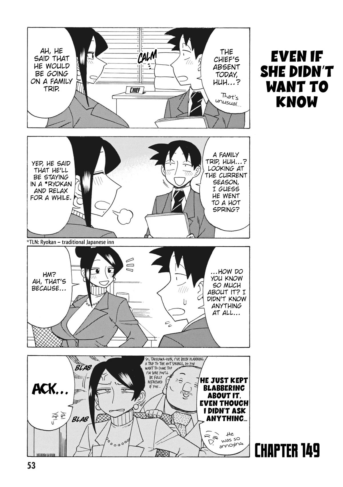 Bijin Onna Joushi Takizawa-san Chapter 149 page 1 - Chapter 149