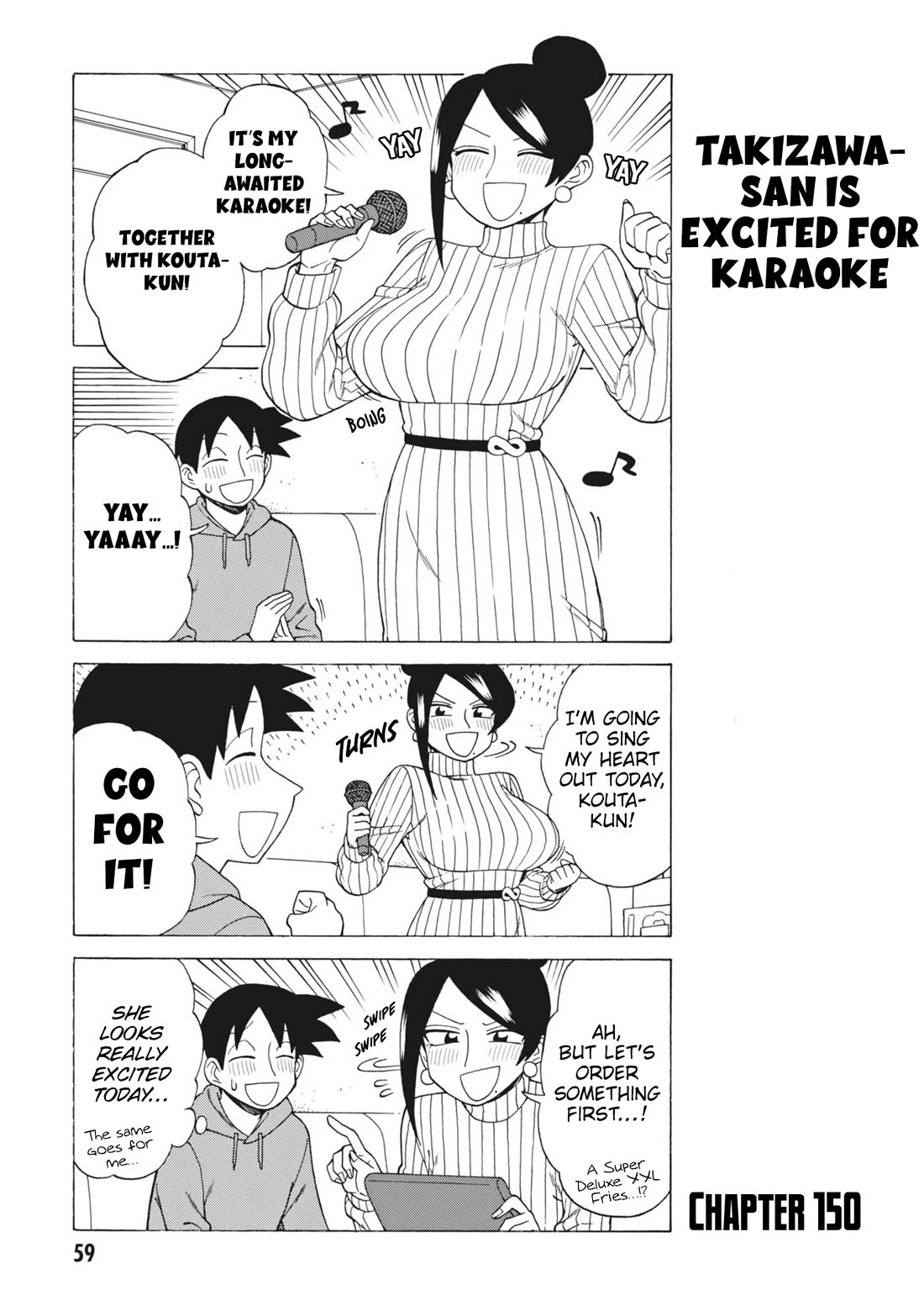 Bijin Onna Joushi Takizawa-san Chapter 150 page 1 - Chapter 150