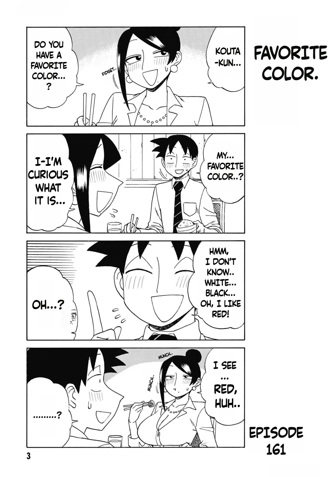 Bijin Onna Joushi Takizawa-san Chapter 161 page 5 - Chapter 161: Ch. 161 - Favorite Color
