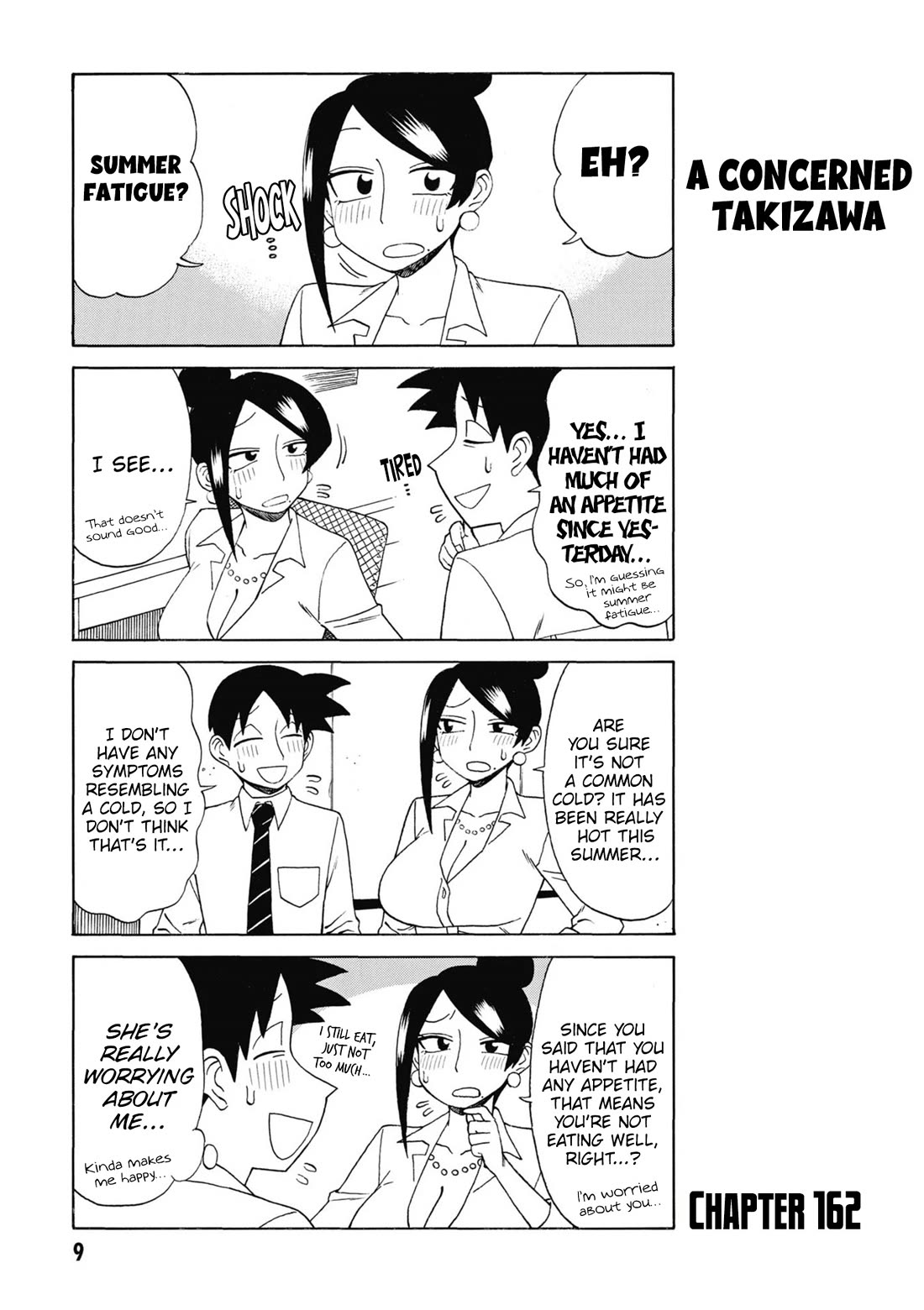 Bijin Onna Joushi Takizawa-san Chapter 162 page 1 - Chapter 162
