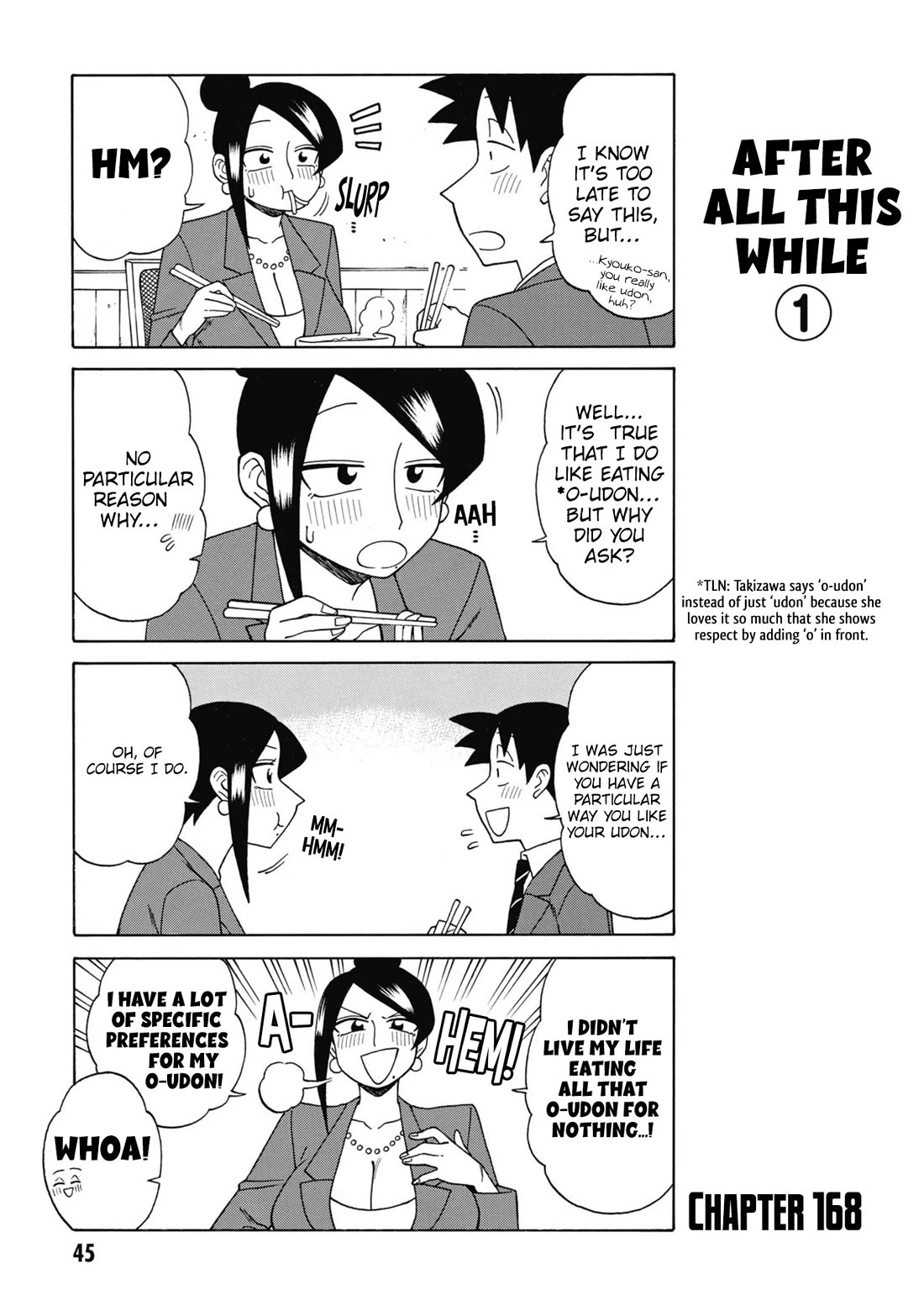 Bijin Onna Joushi Takizawa-san Chapter 168 page 1 - Chapter 168