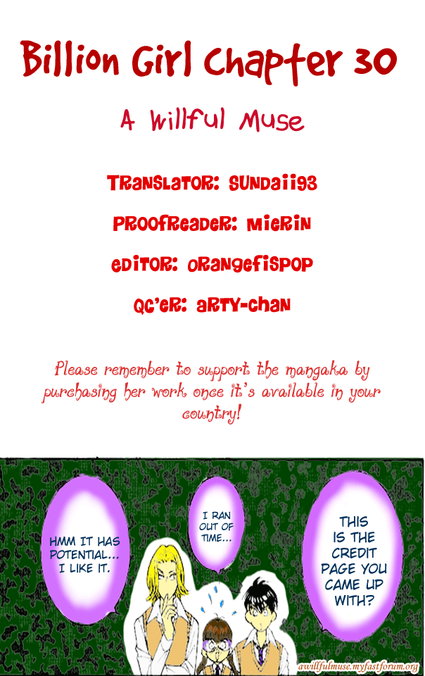Billion Girl Chapter 30 page 1 - Chapter 30