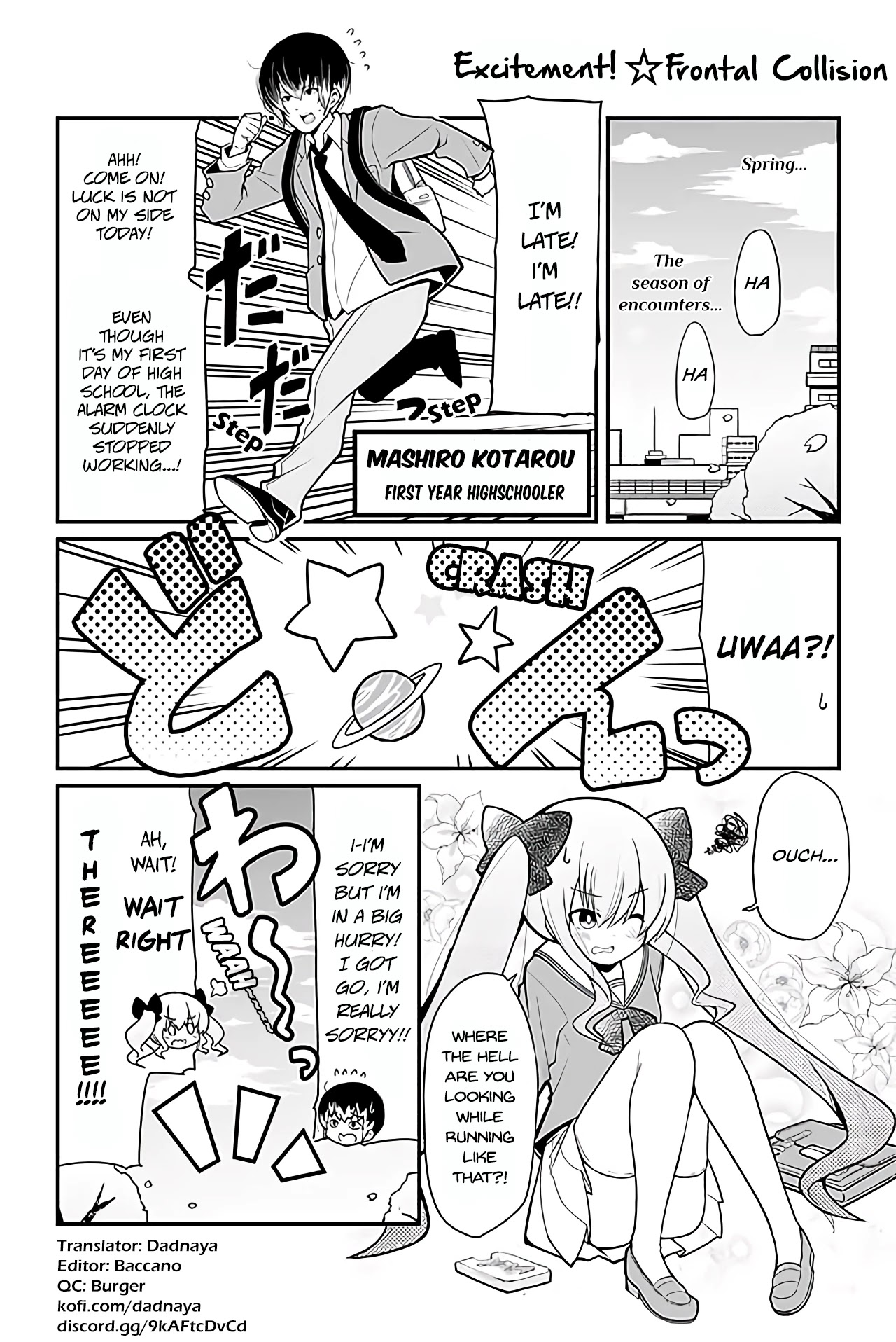 Billionaire in Love Chapter 1 page 1 - Chapter 1: Excitement!☆Frontal Collision